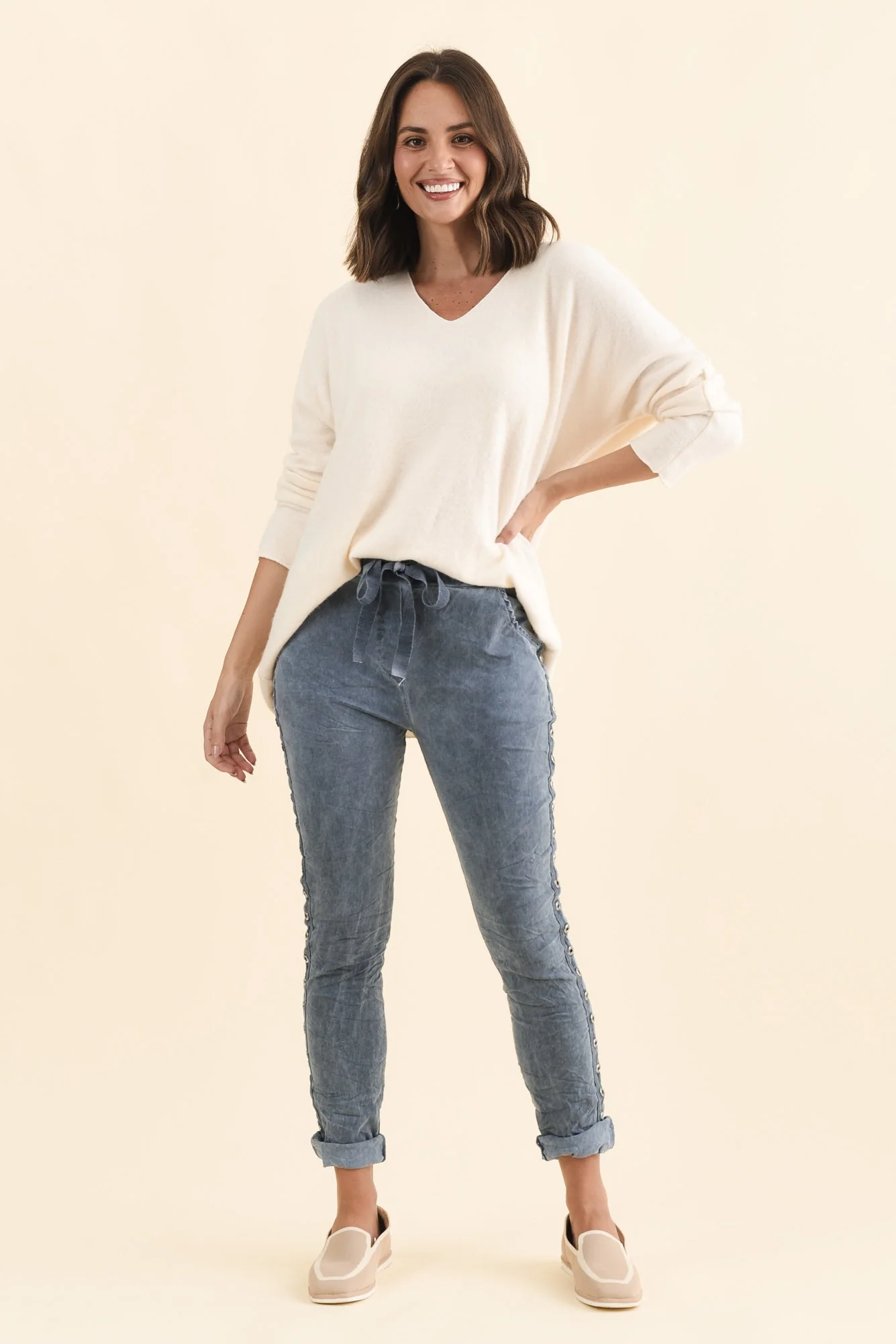 Jaya Blue Drawstring Pants - Image 6