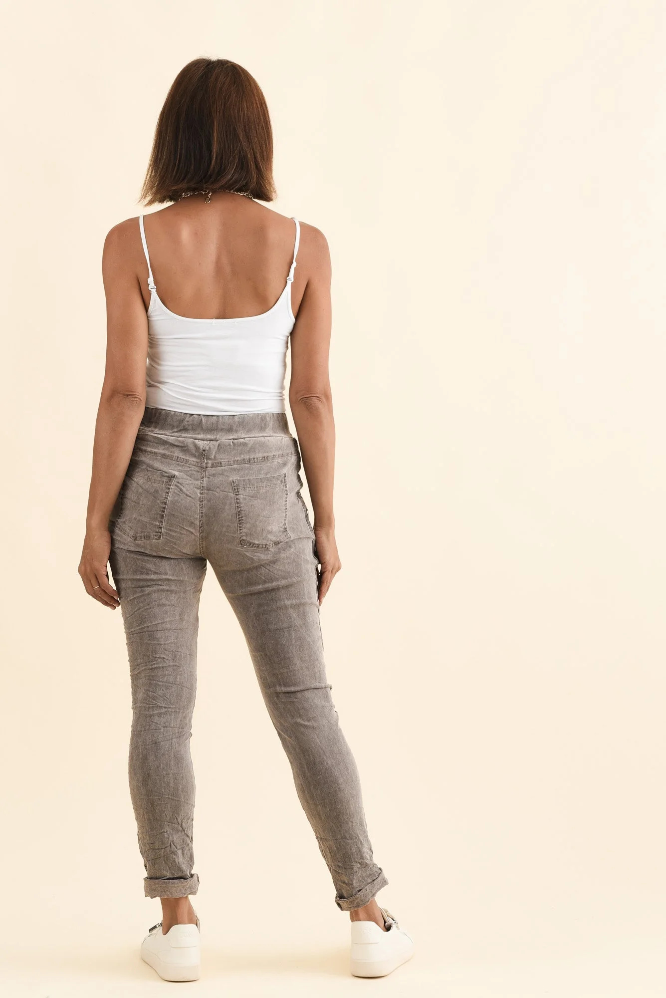 Jaya Mocha Drawstring Pants - Image 4