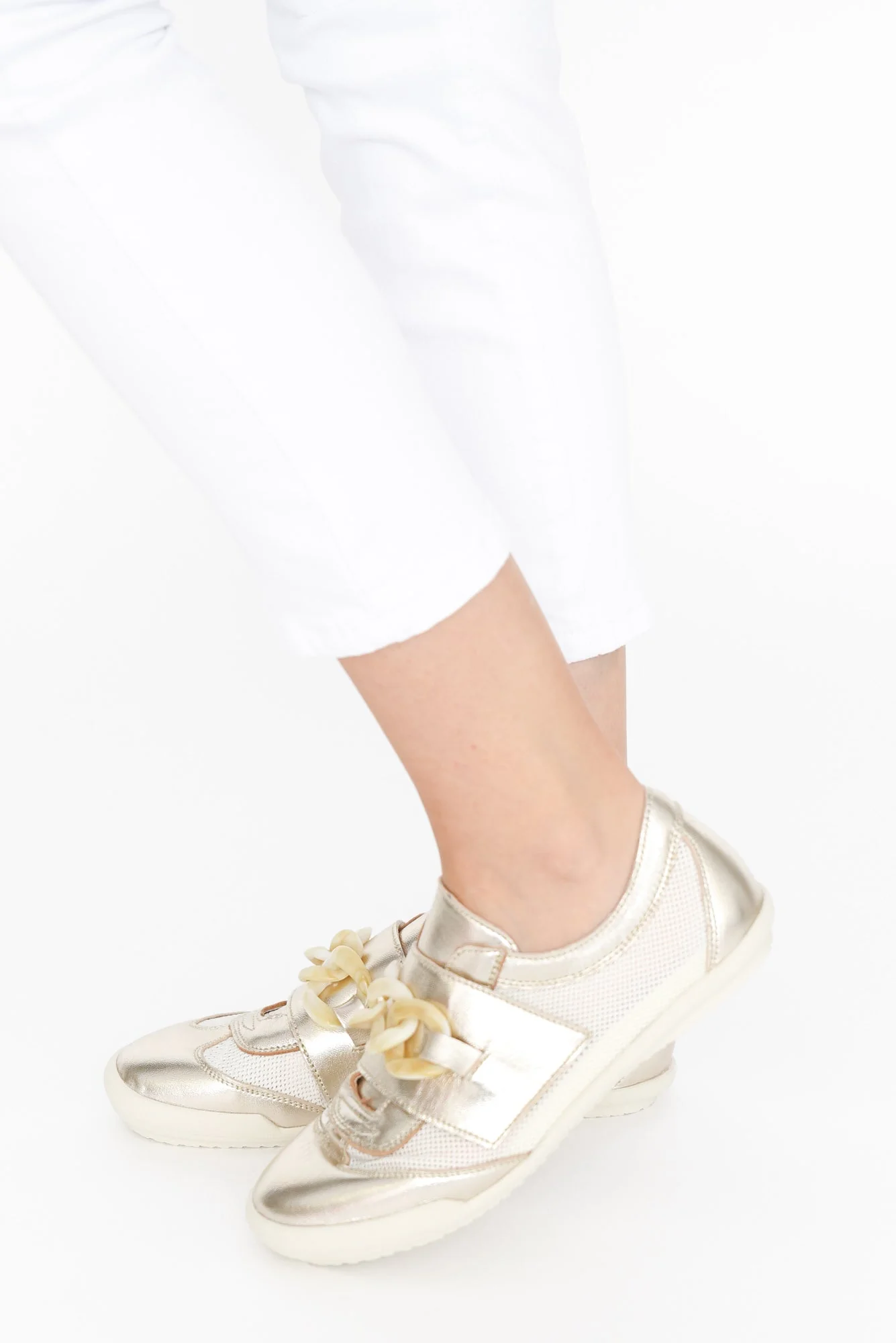 Jayden Gold Buckle Mesh Sneaker - Image 5