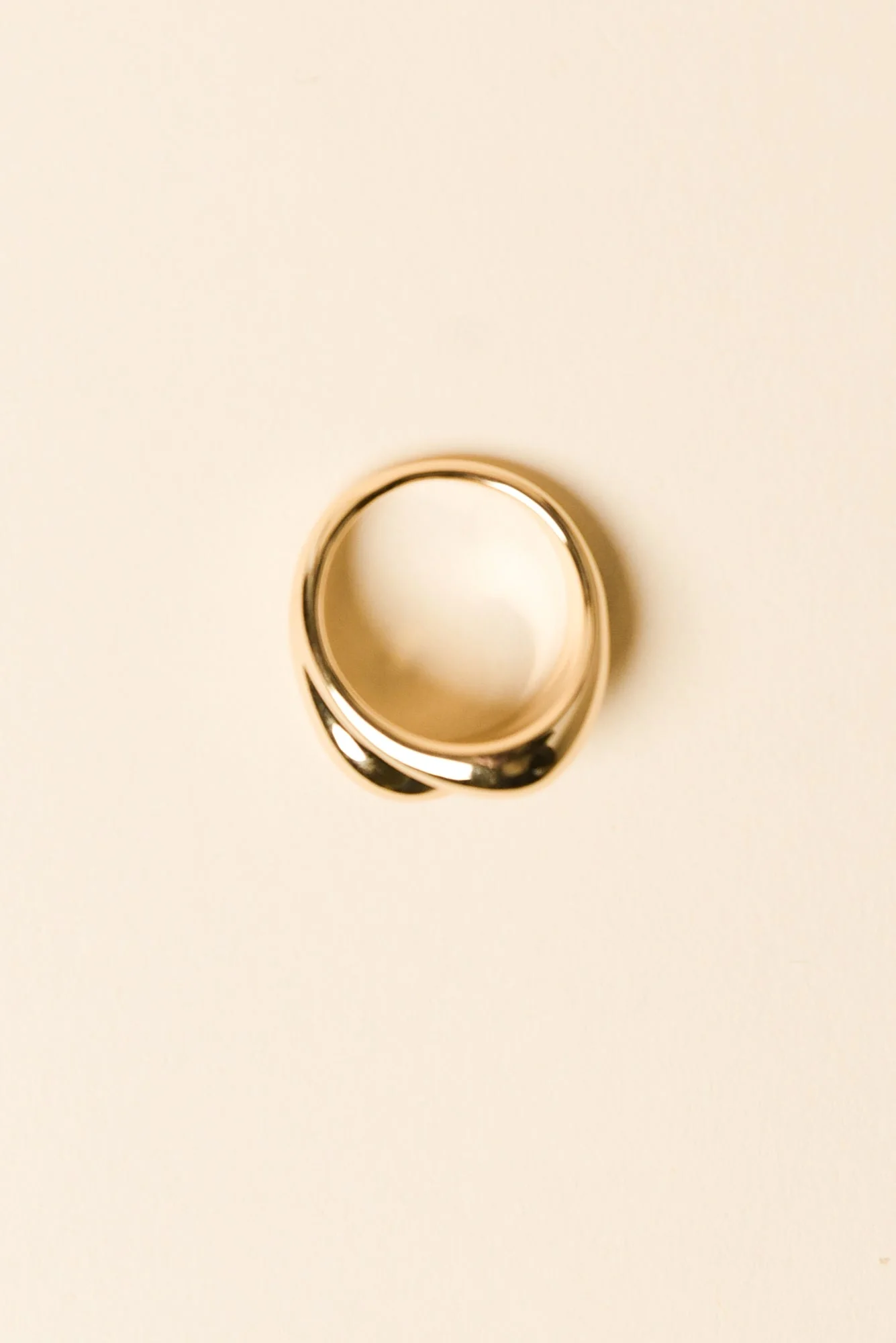 Jem Gold Double Band Ring - Image 2