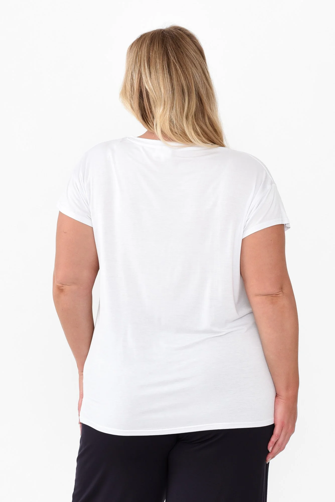 Jenkins White Modal Tee - Image 10