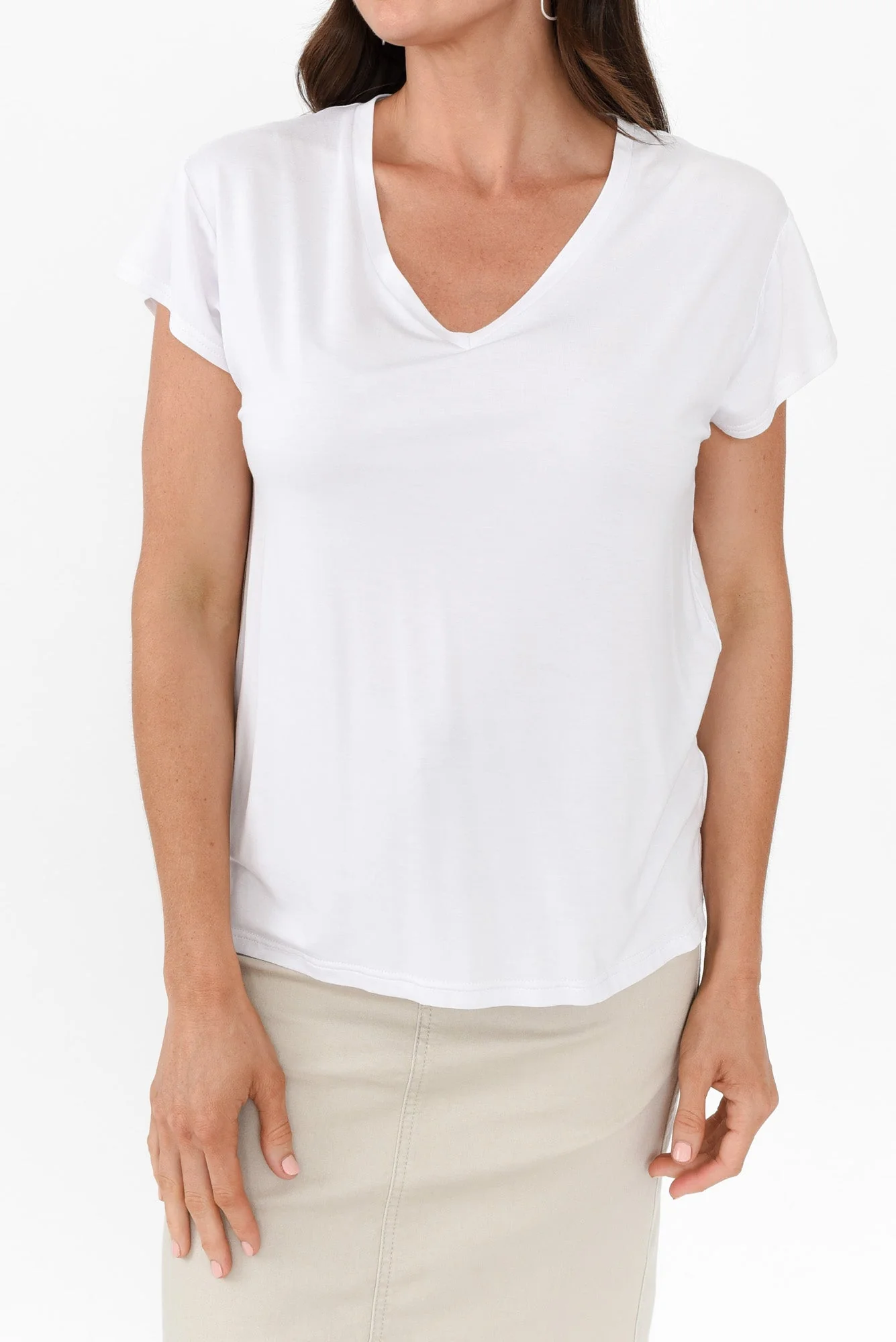 Jenkins White Modal Tee - Image 6