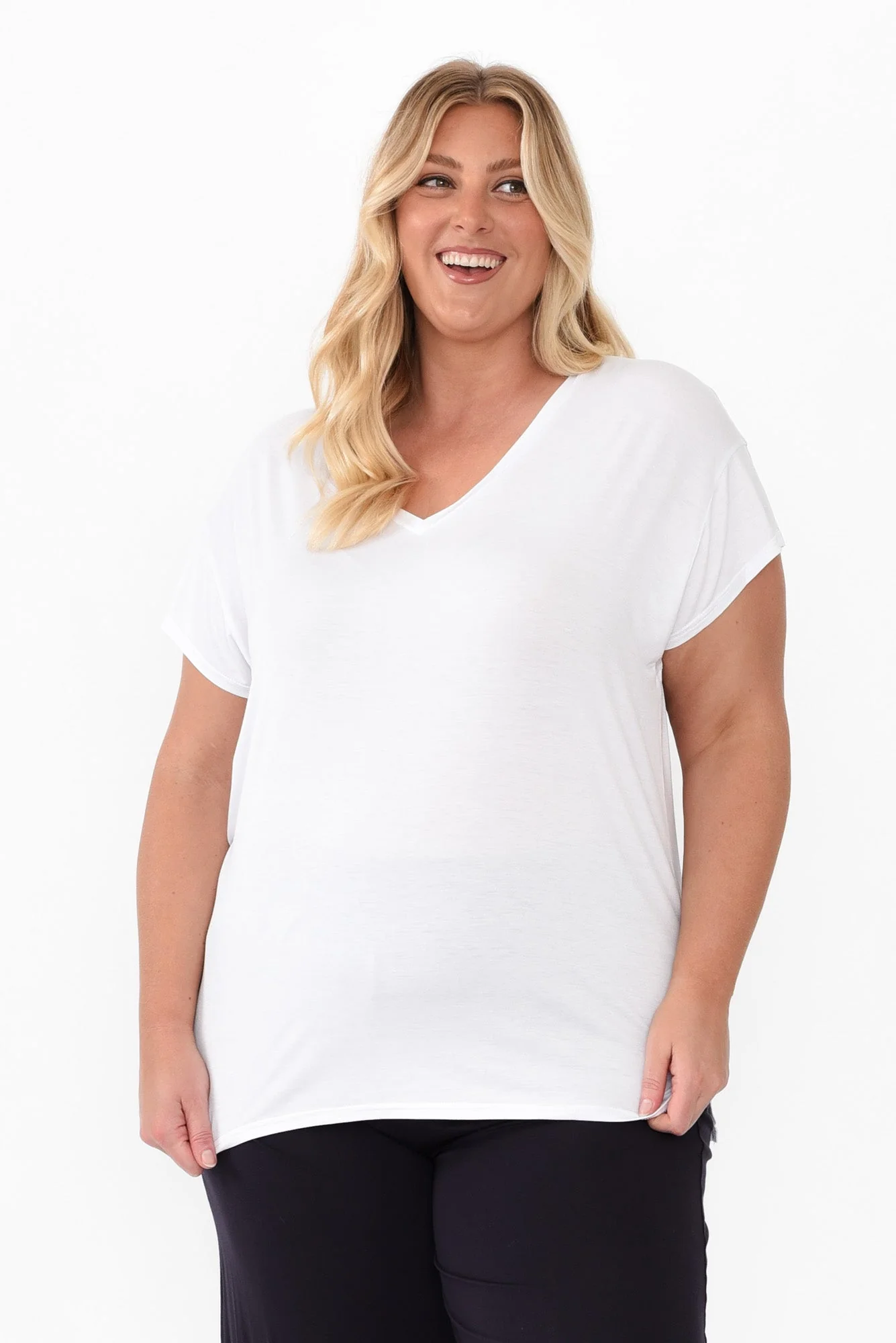 Jenkins White Modal Tee - Image 8