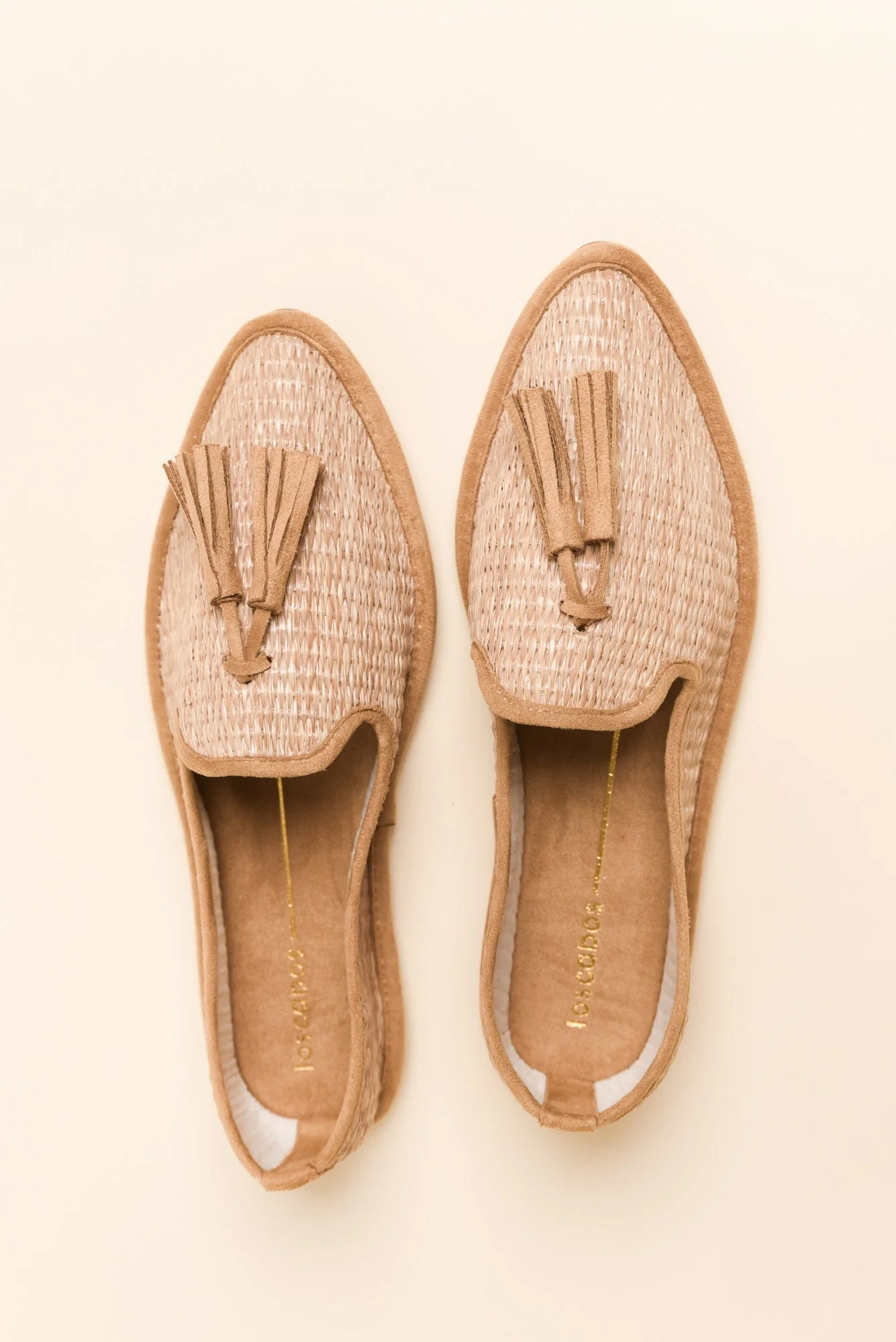 Jia Camel Raffia Tassel Loafer - Image 4