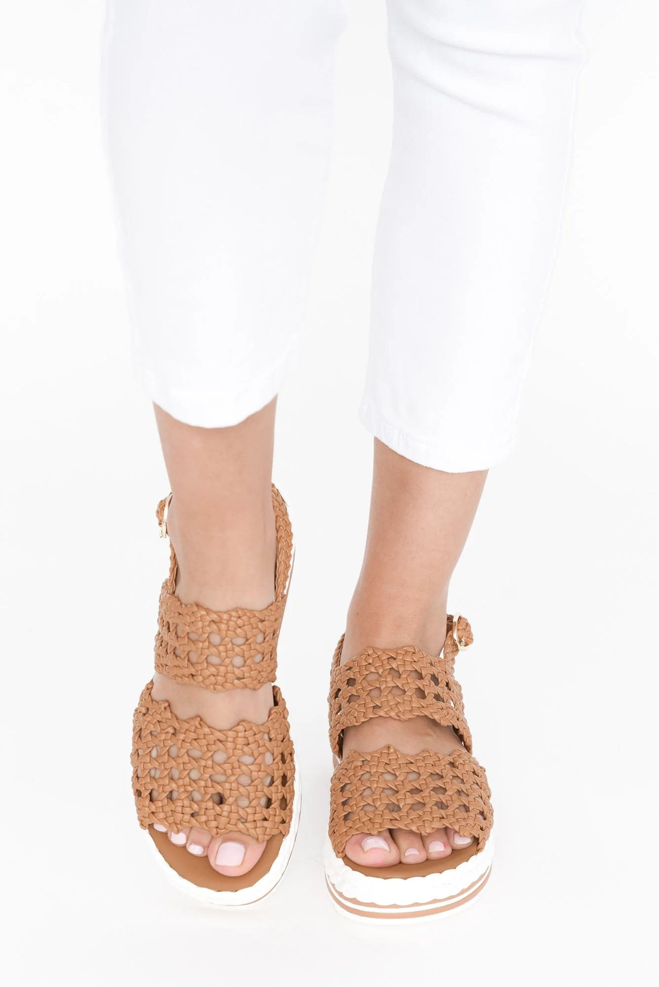 Jojo Camel Woven Platform Sandal - Image 6