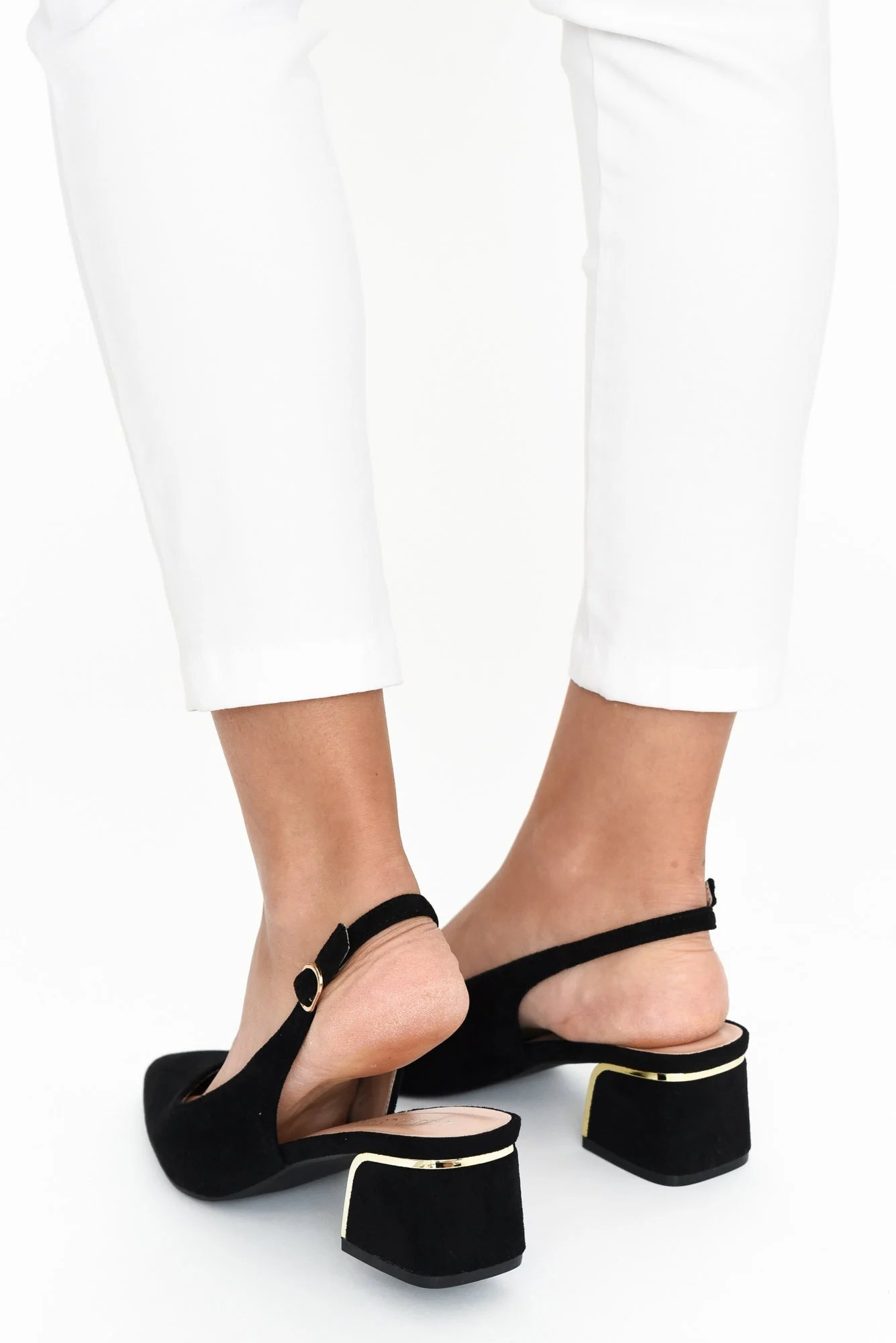 Jonty Black Slingback Heel - Image 7