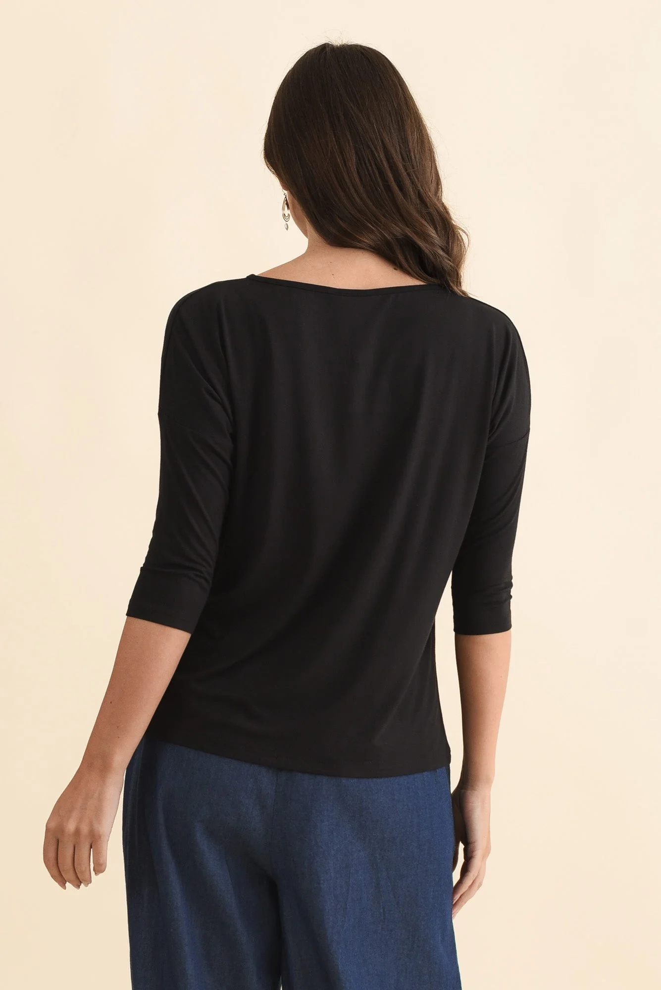 Josette Black Bamboo Top - Image 5
