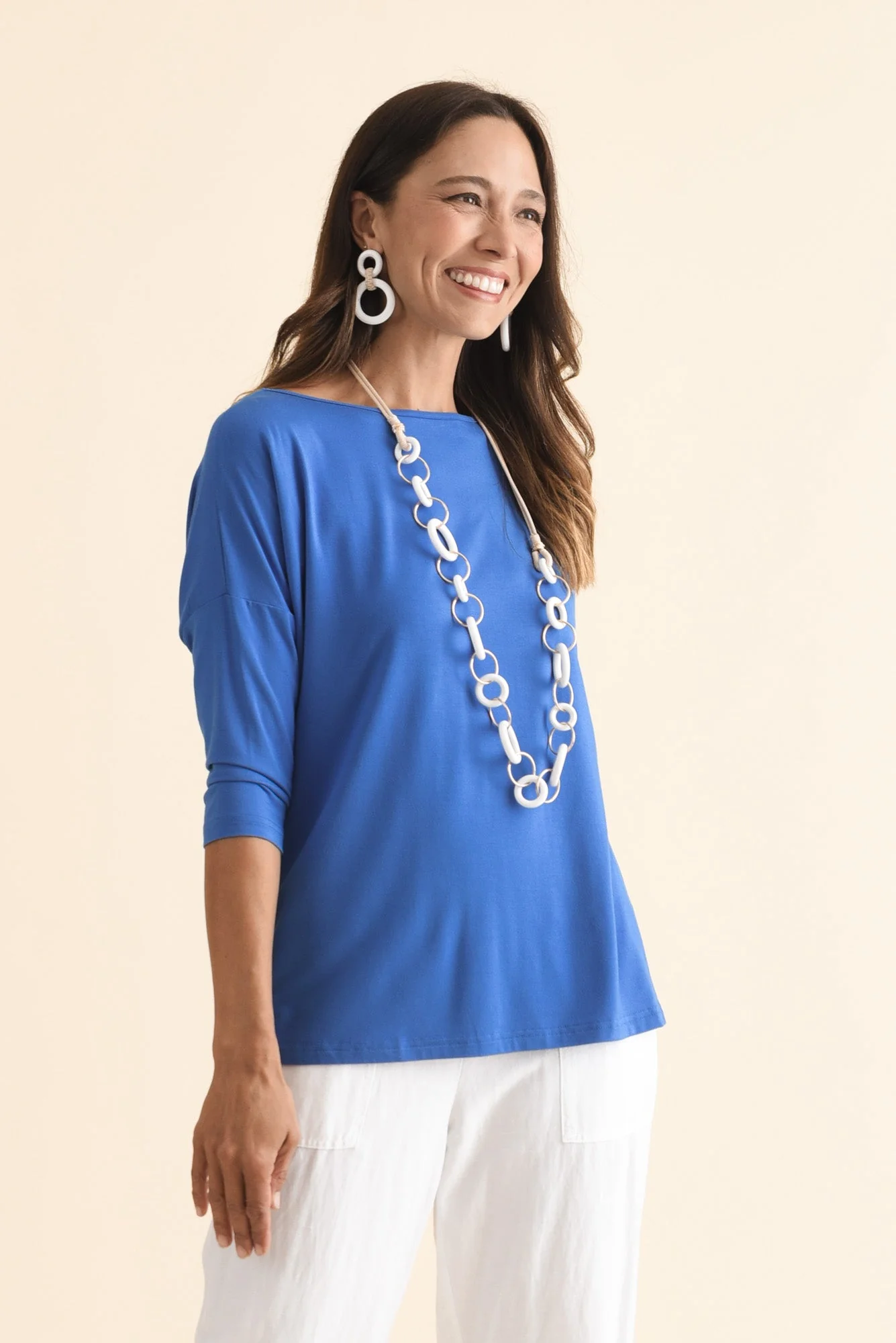 Josette Blue Bamboo Top - Image 4