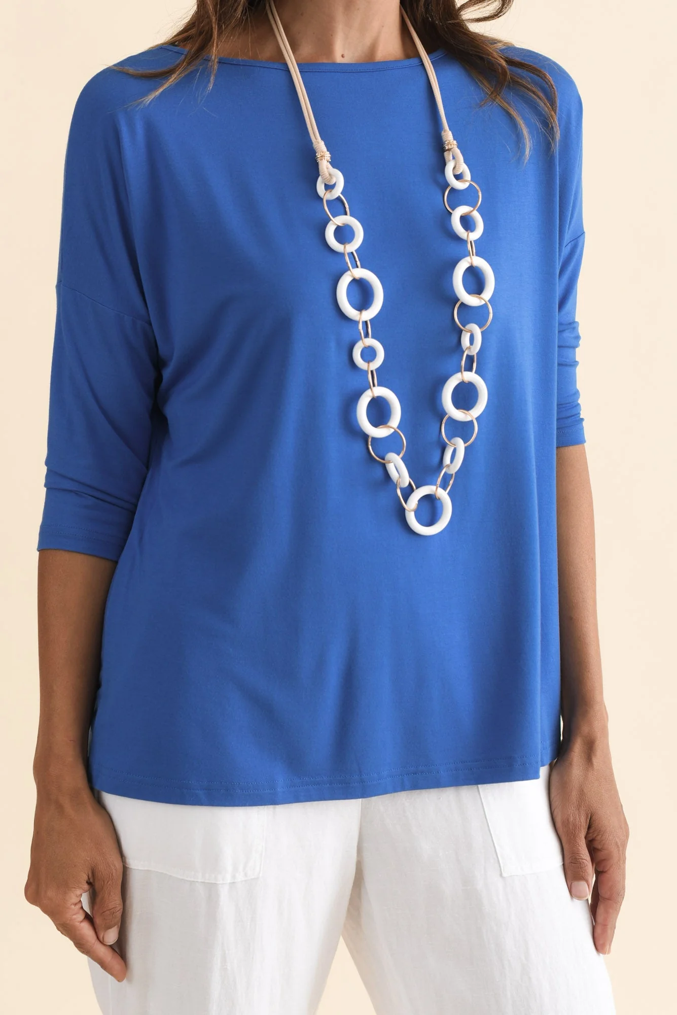 Josette Blue Bamboo Top - Image 6