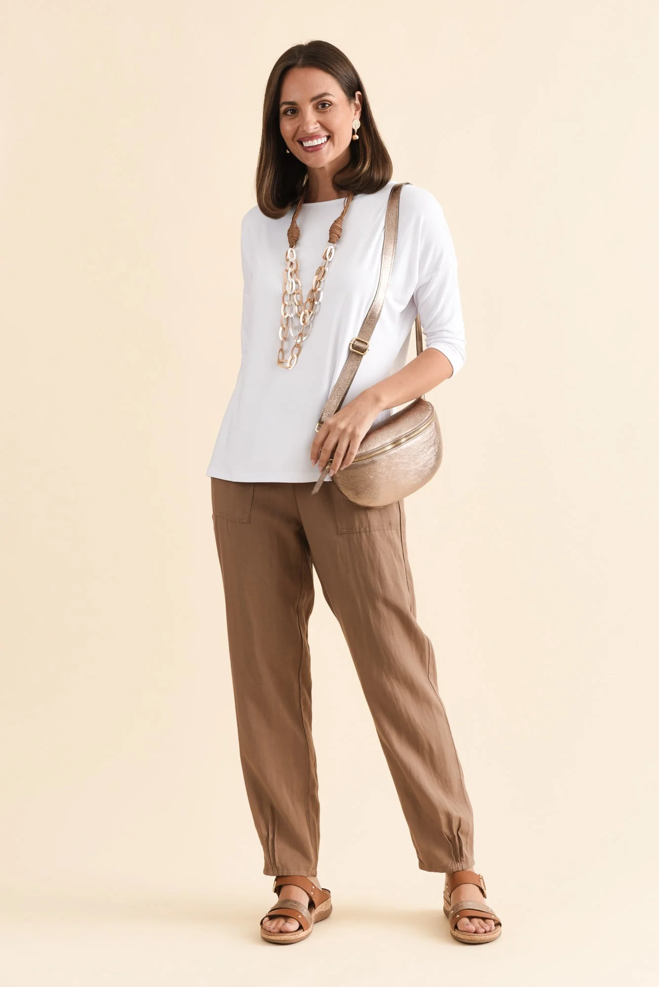 Josette White Bamboo Top - Image 2