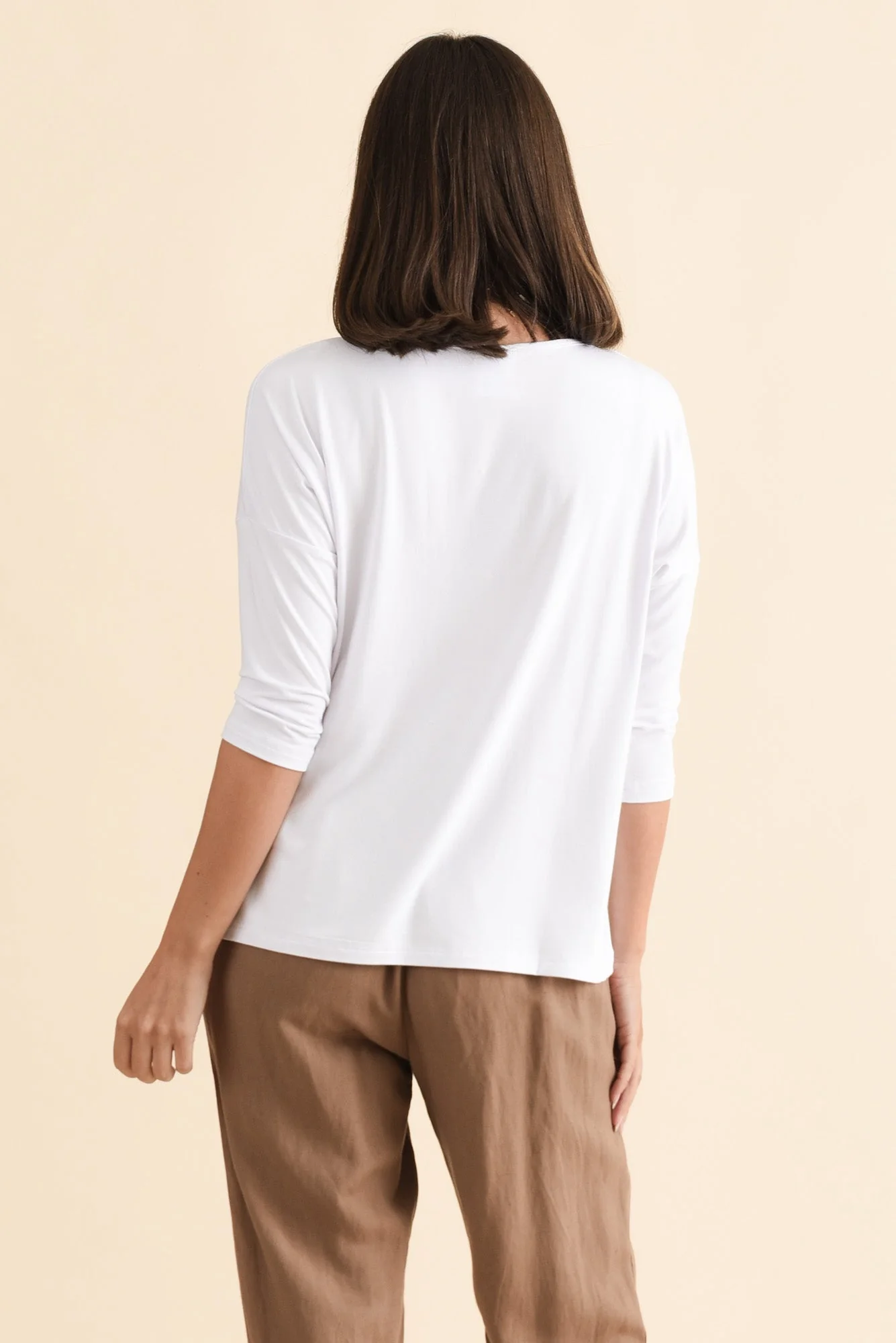 Josette White Bamboo Top - Image 4