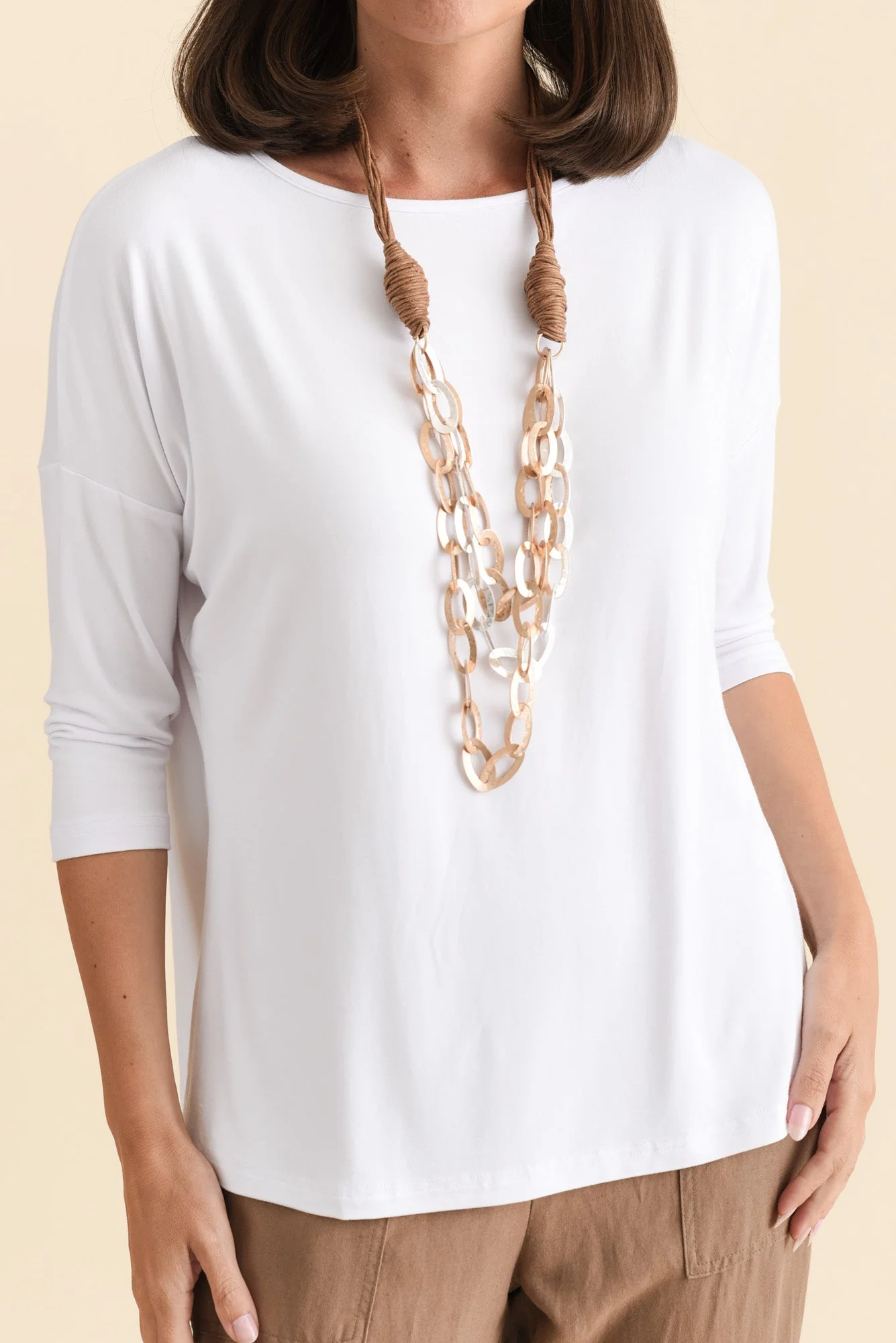 Josette White Bamboo Top - Image 5