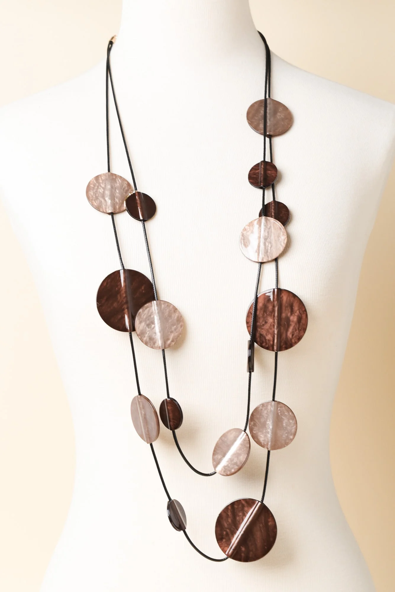 Julius Bronze Disc Necklace - Image 2