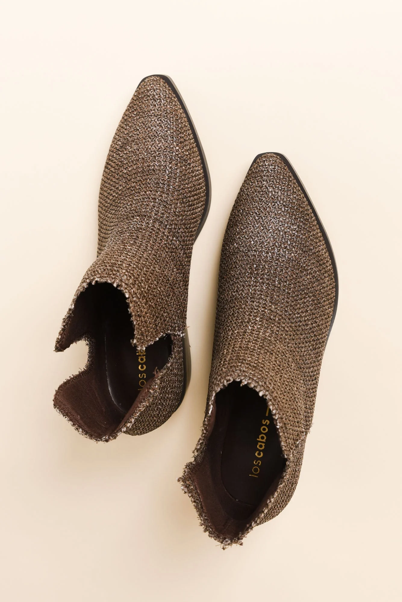 Kani Brown Raffia Heeled Boot - Image 4