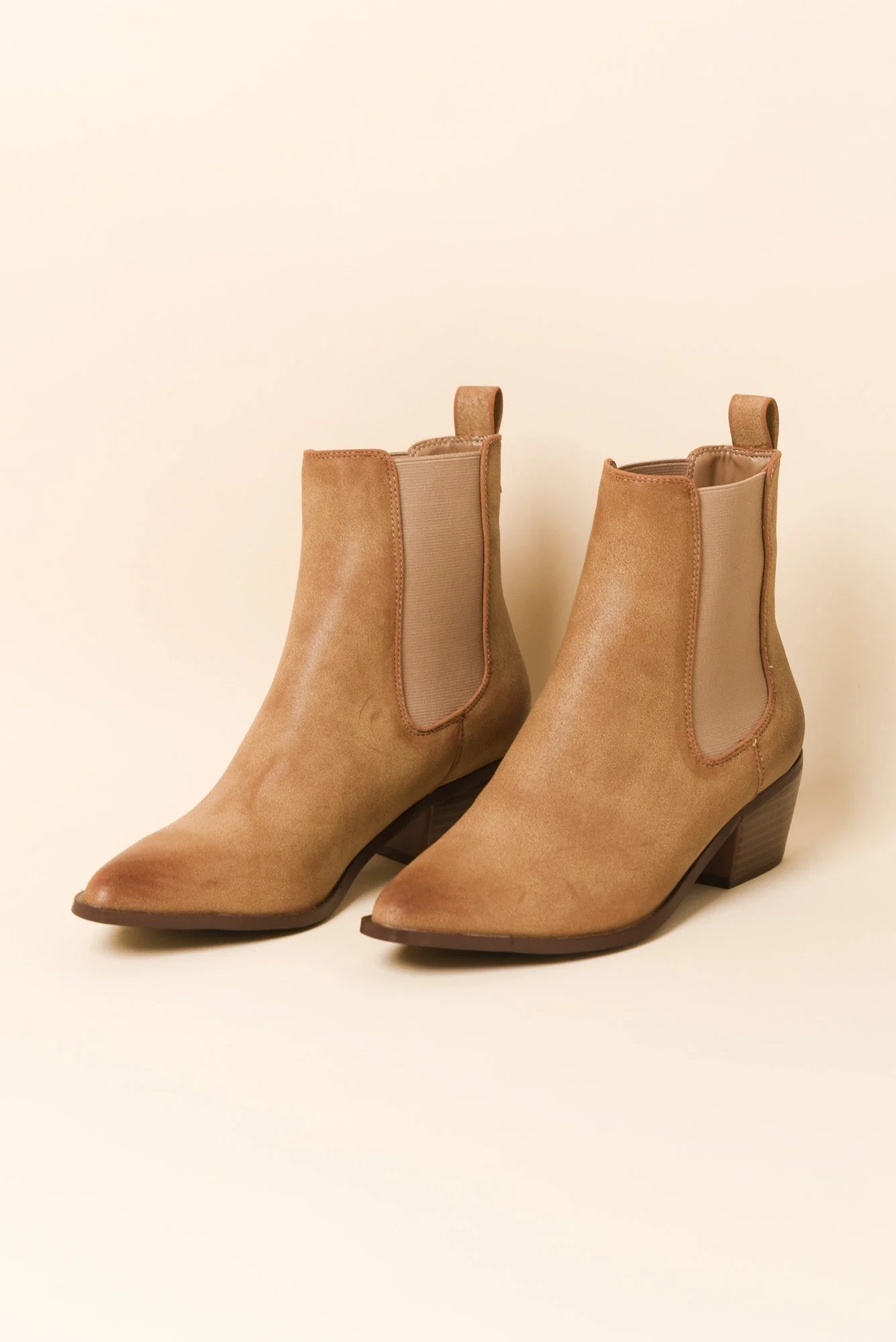Kansley Tan Heeled Boot - Image 3
