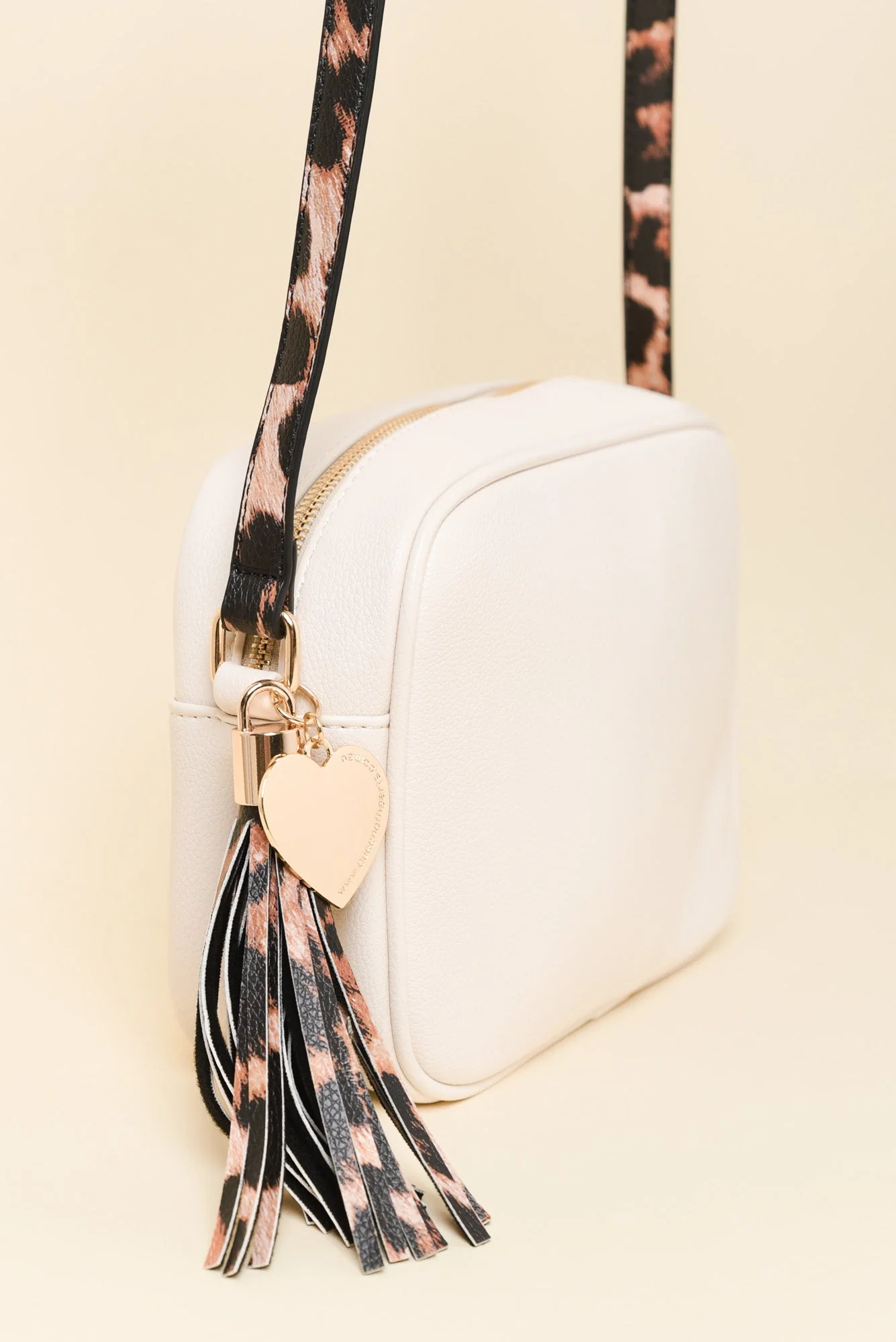Katie Cream Trim Crossbody Bag - Image 2