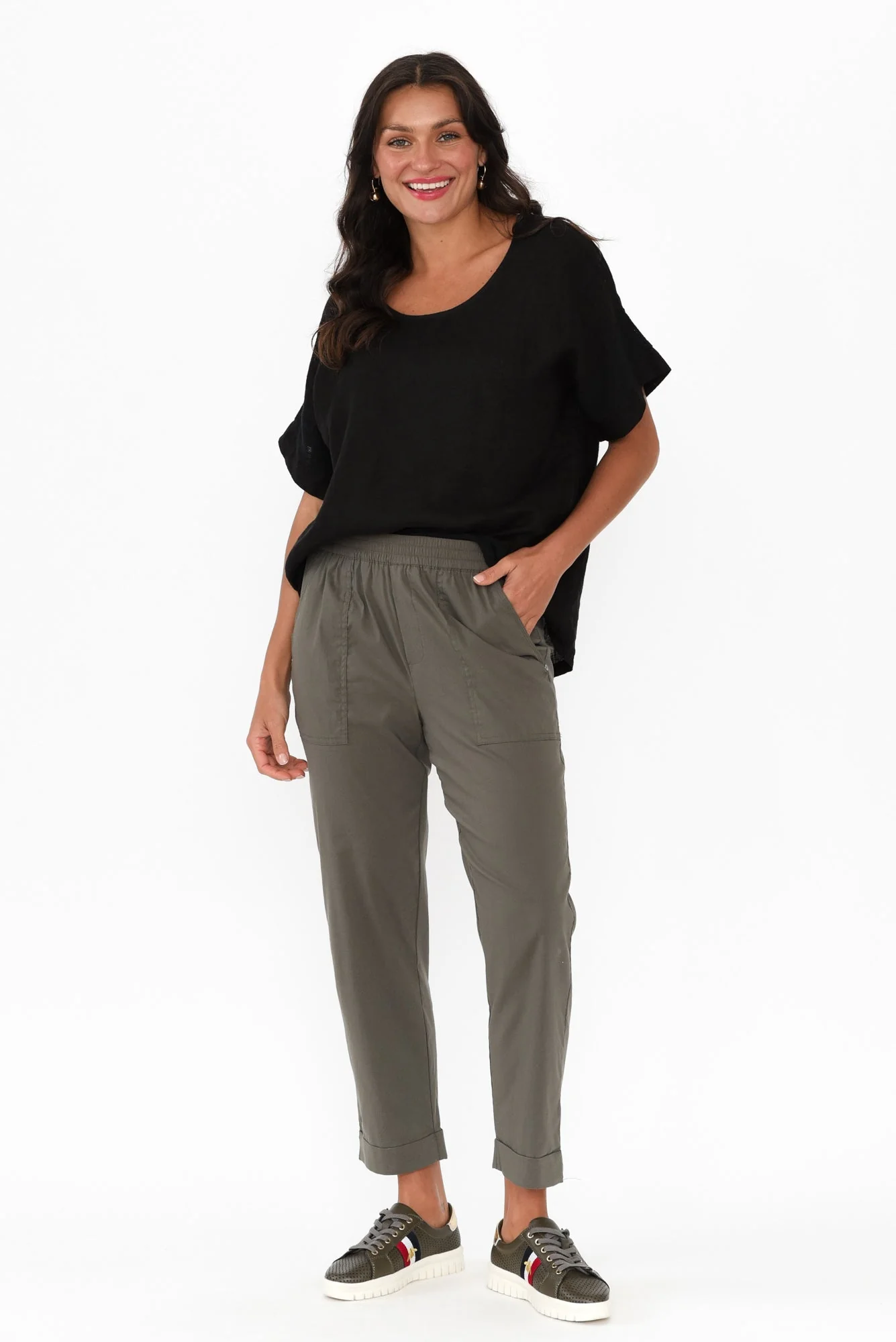 Kaya Black Linen Top - Image 2