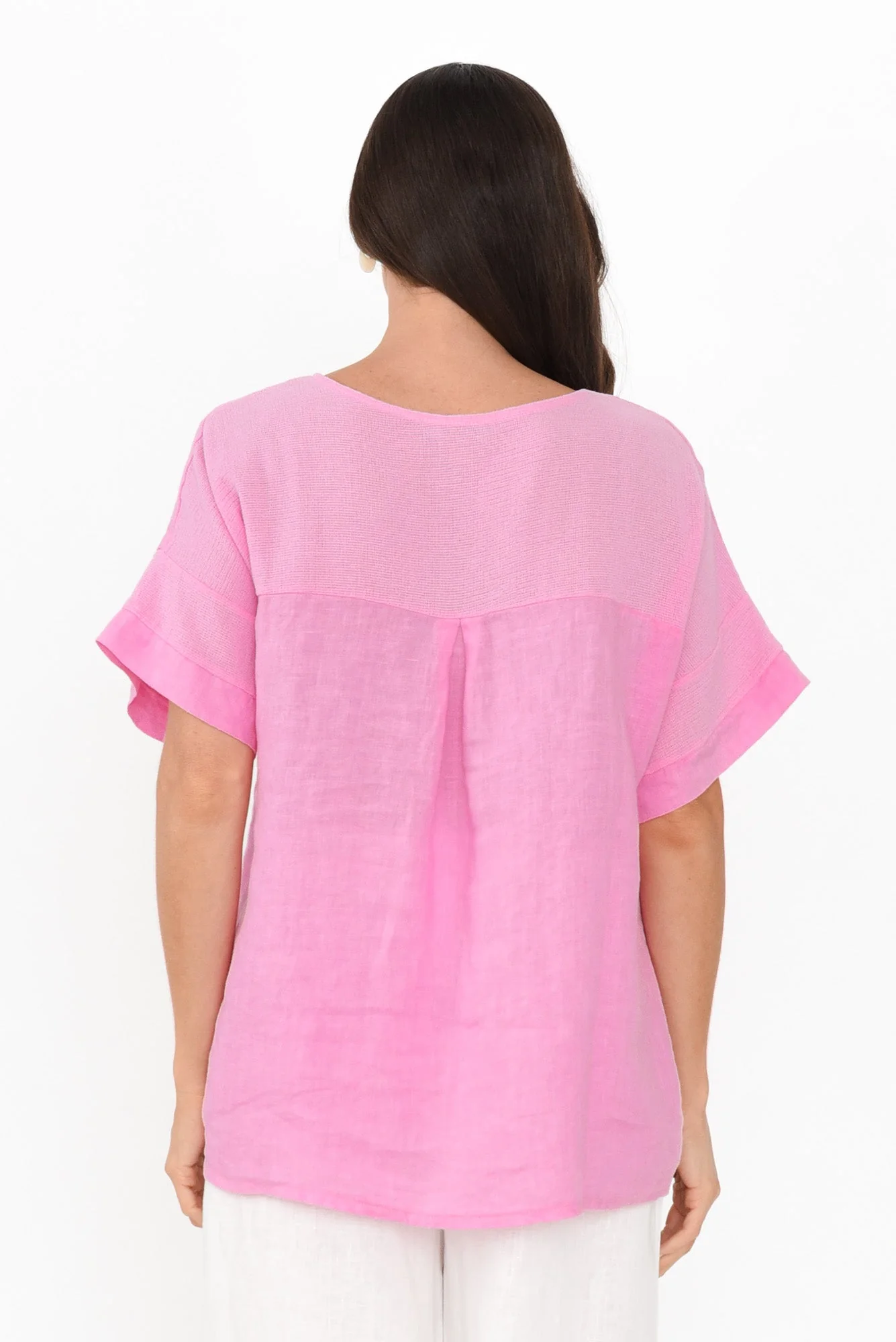 Kaya Pink Linen Top - Image 5