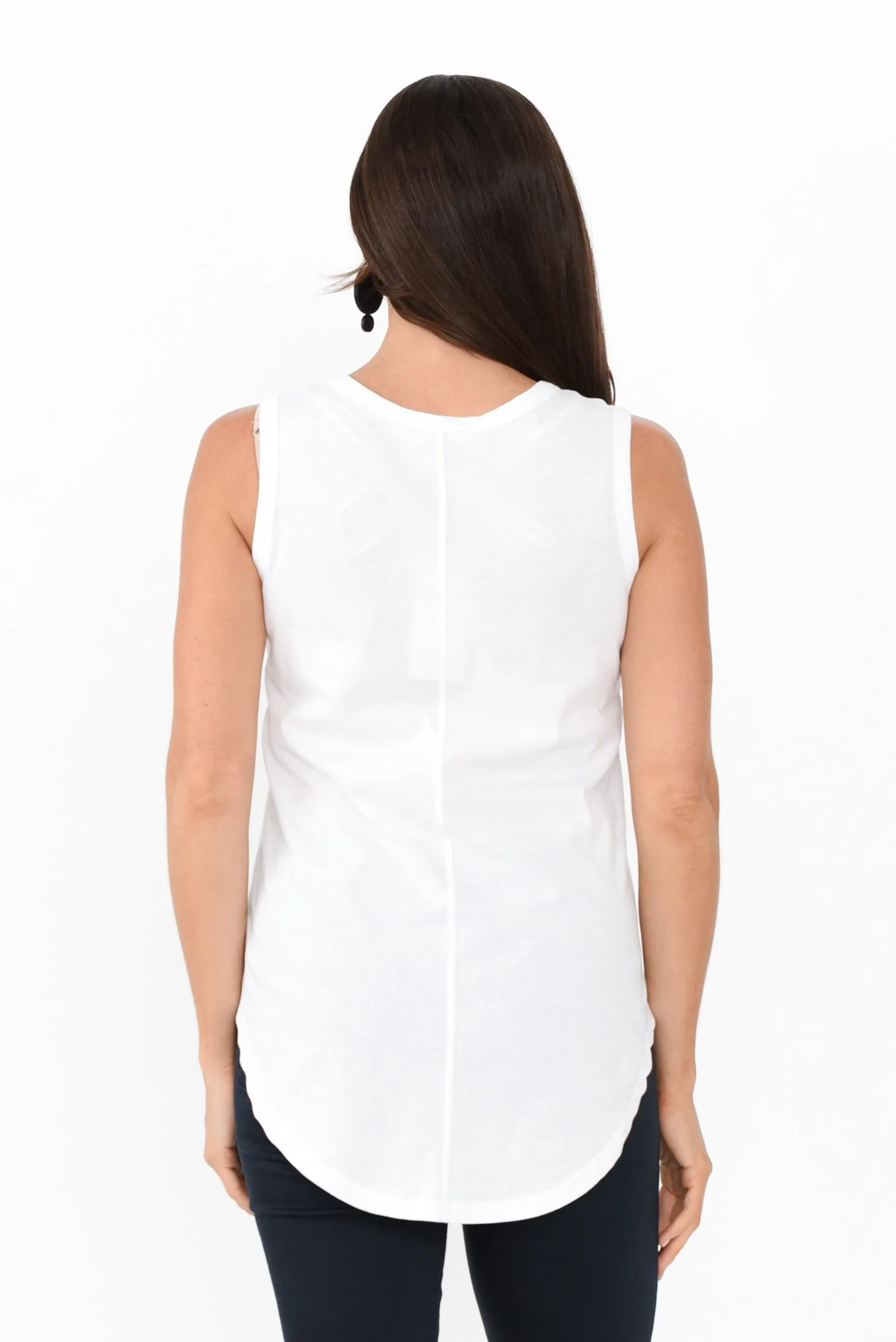 Keira White Cotton Tank - Image 5