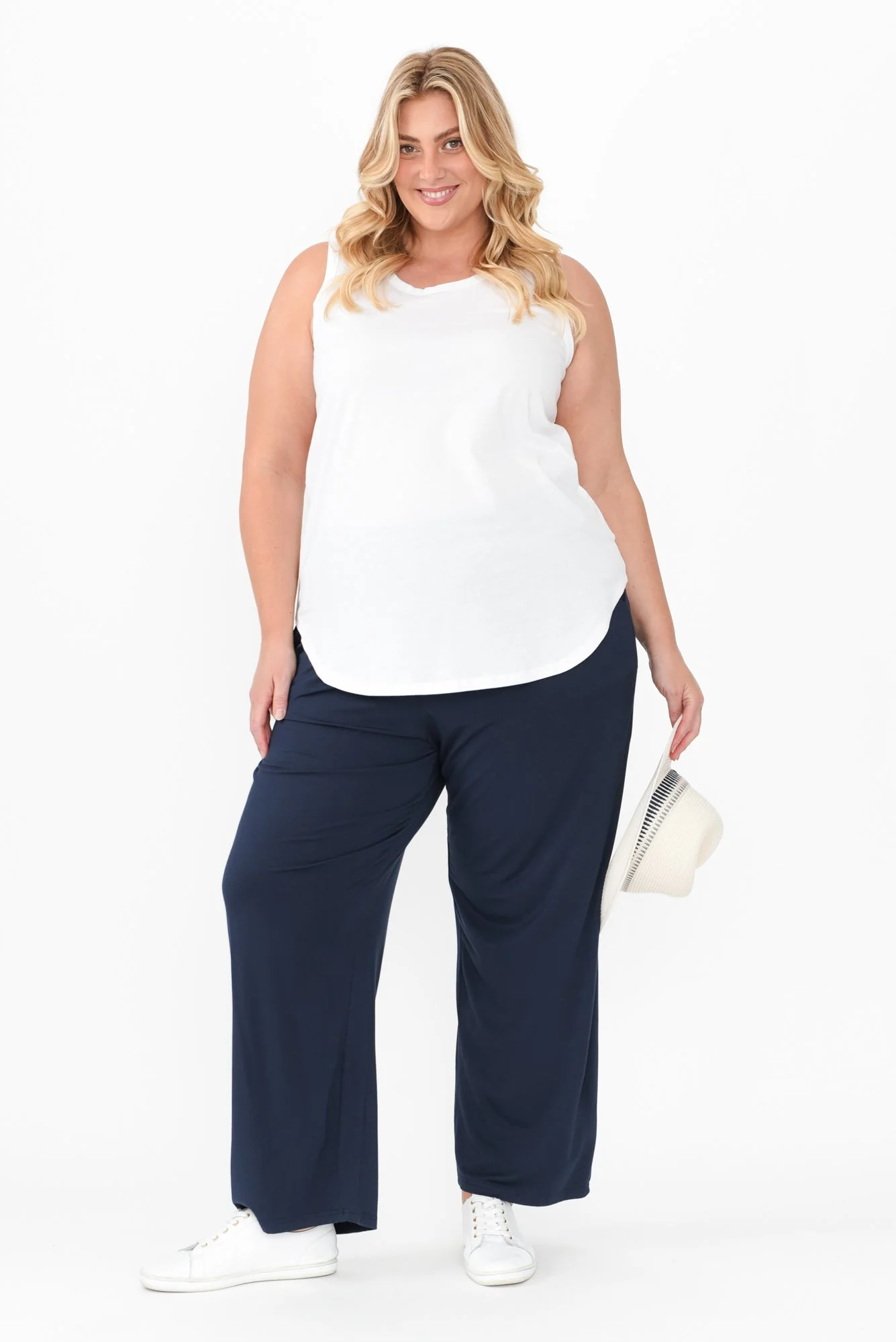 Keira White Cotton Tank - Image 8