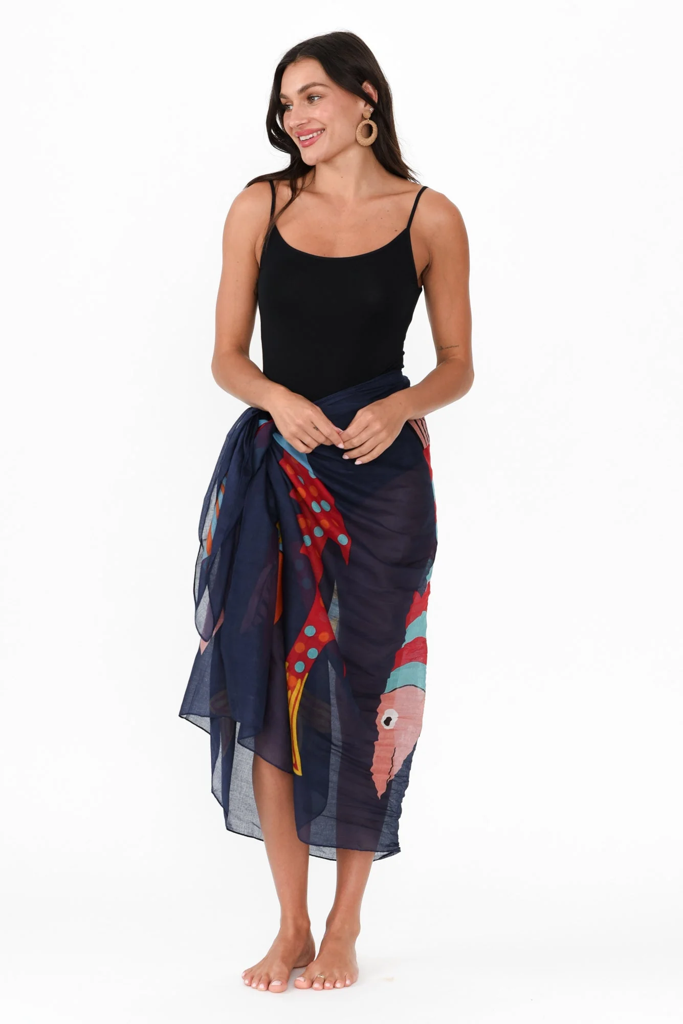 Keyla Navy Sea Sarong - Image 6