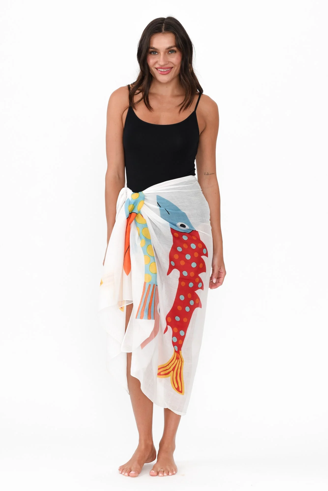 Keyla White Sea Sarong - Image 6