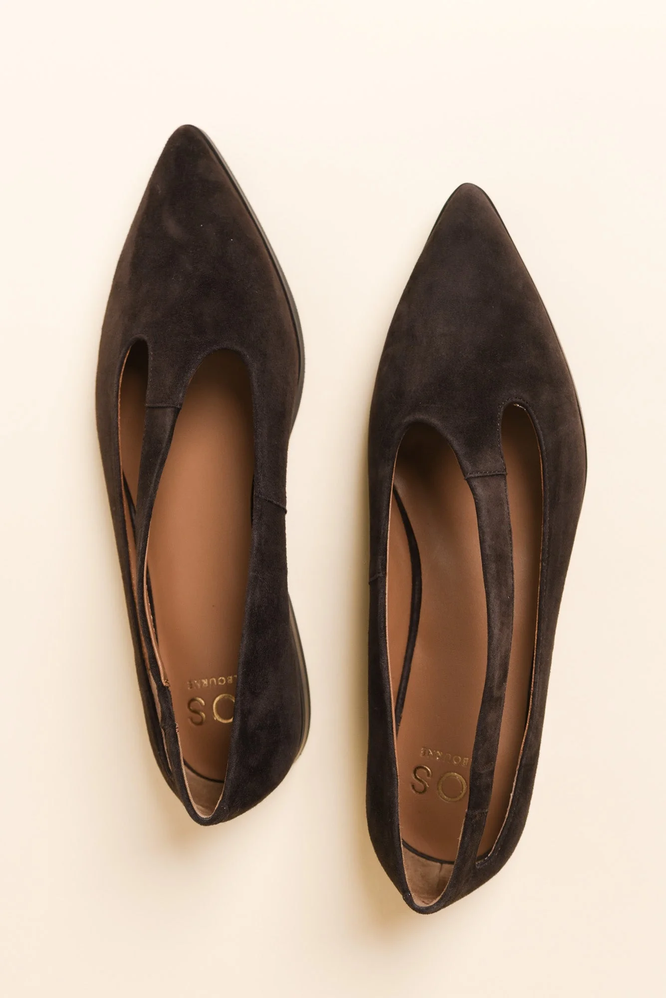 Kip Chocolate Suede Flat - Image 4