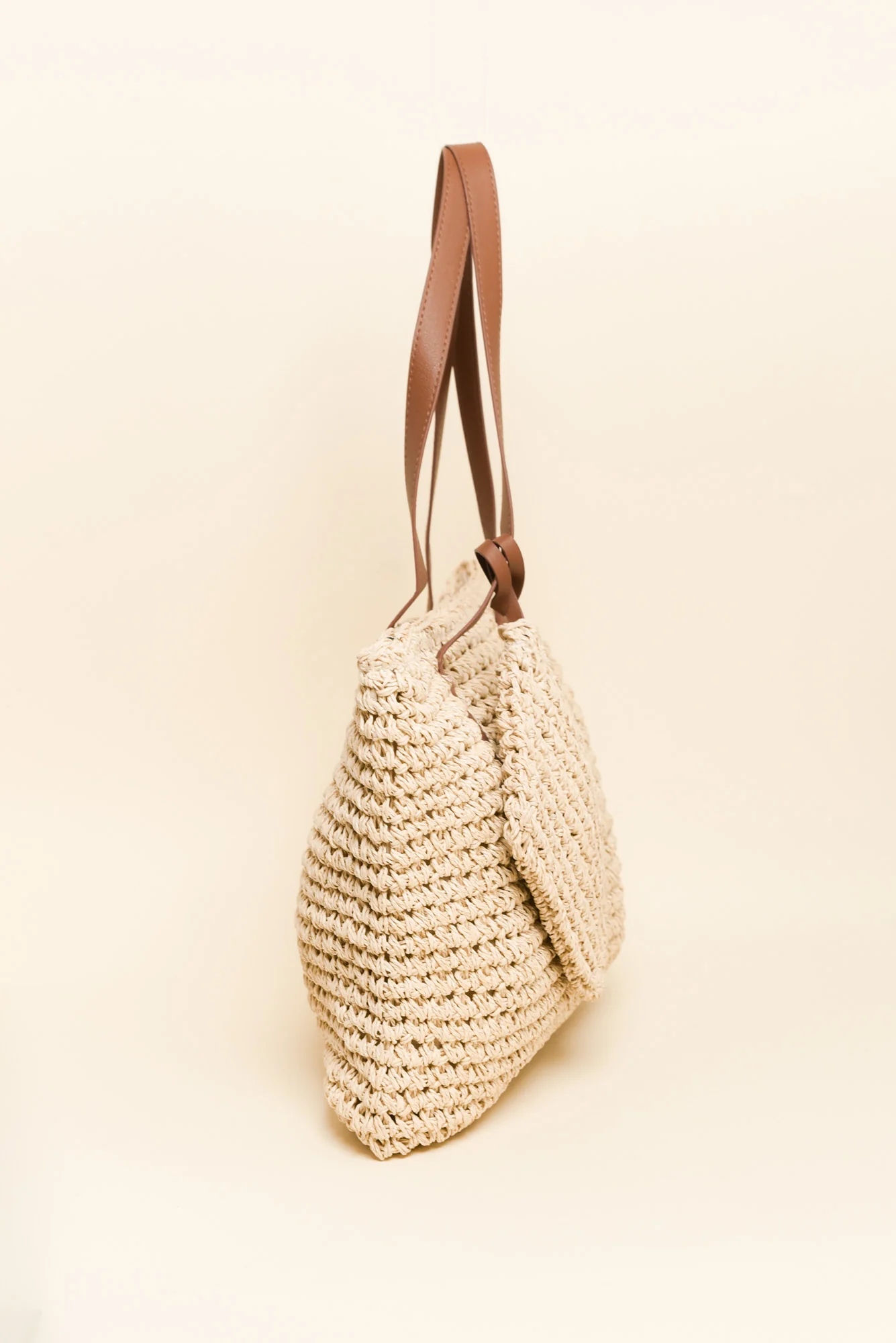 Kirby Natural Straw Tote Bag - Image 2