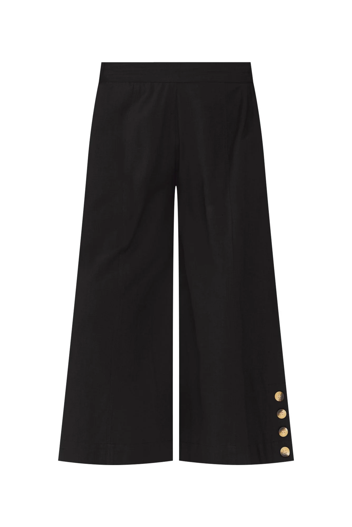 Kishan Black Cotton Blend Pants - Image 3