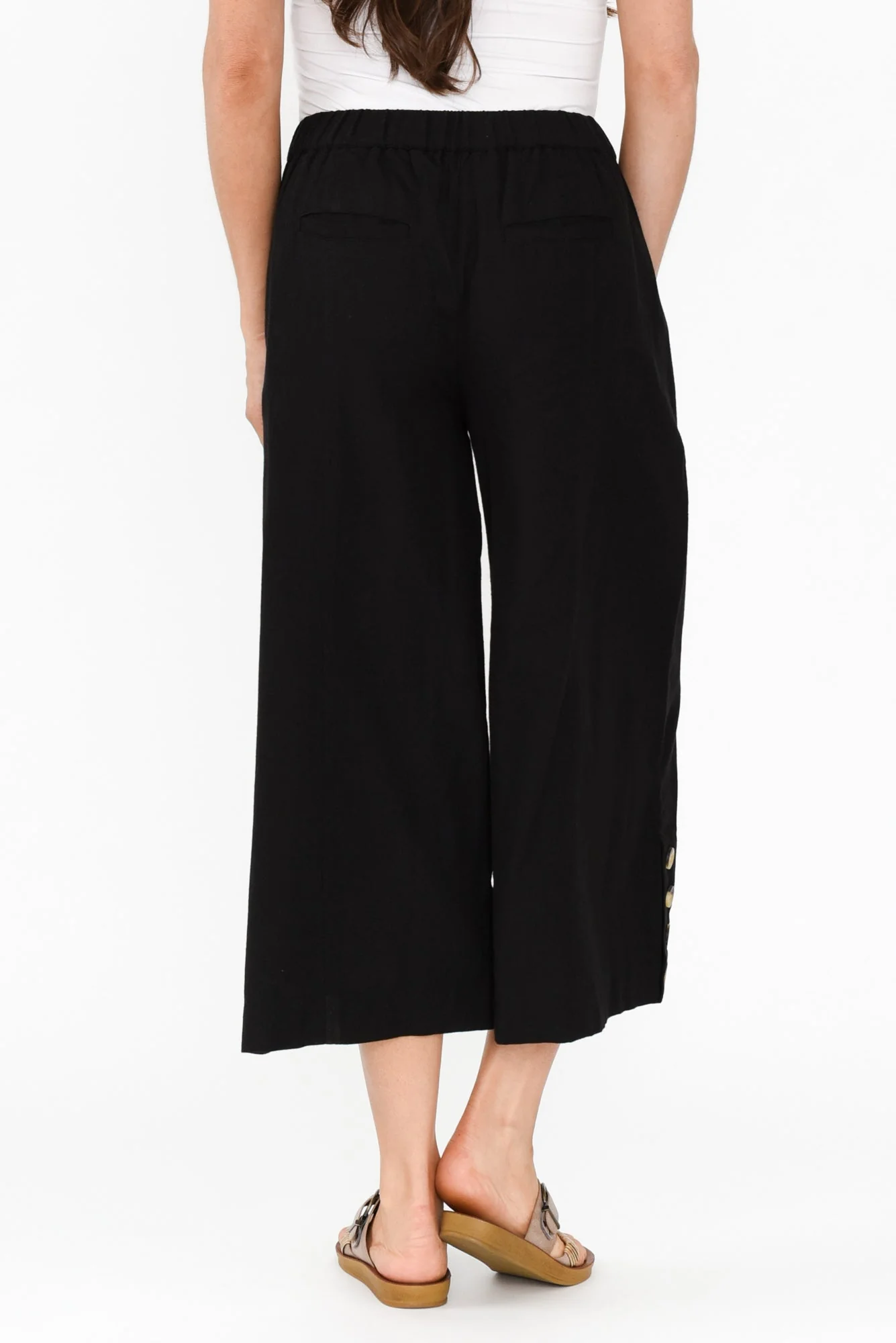 Kishan Black Cotton Blend Pants - Image 6