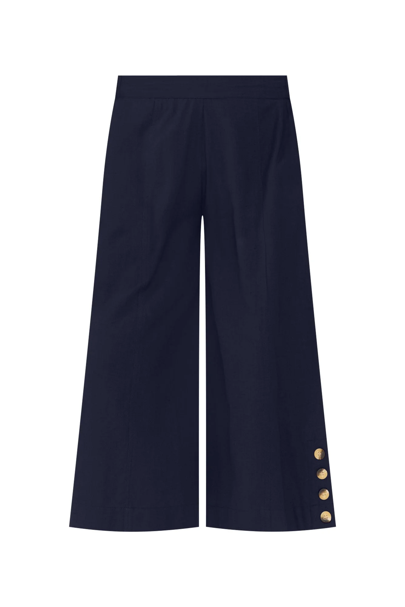 Kishan Navy Cotton Blend Pants - Image 3