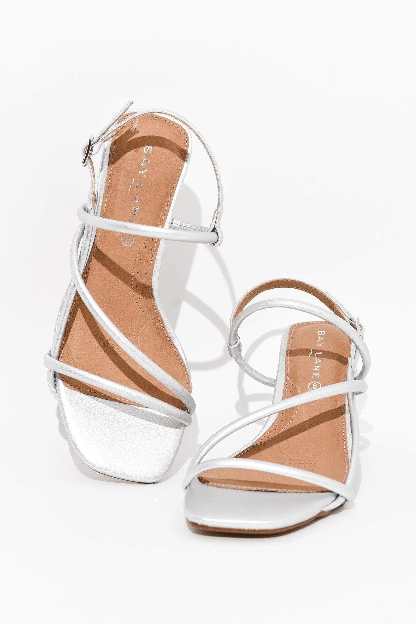 Krystal Silver Crossover Heel - Image 3