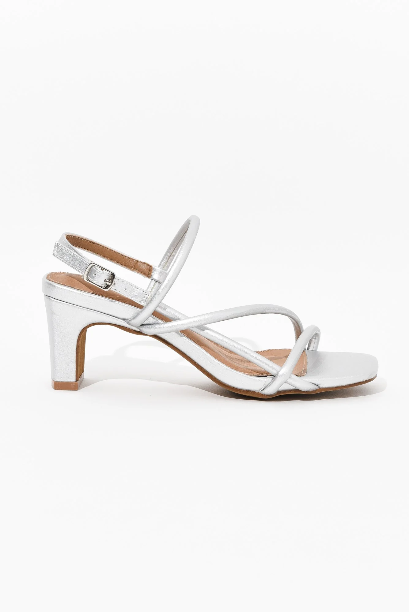 Krystal Silver Crossover Heel - Image 8