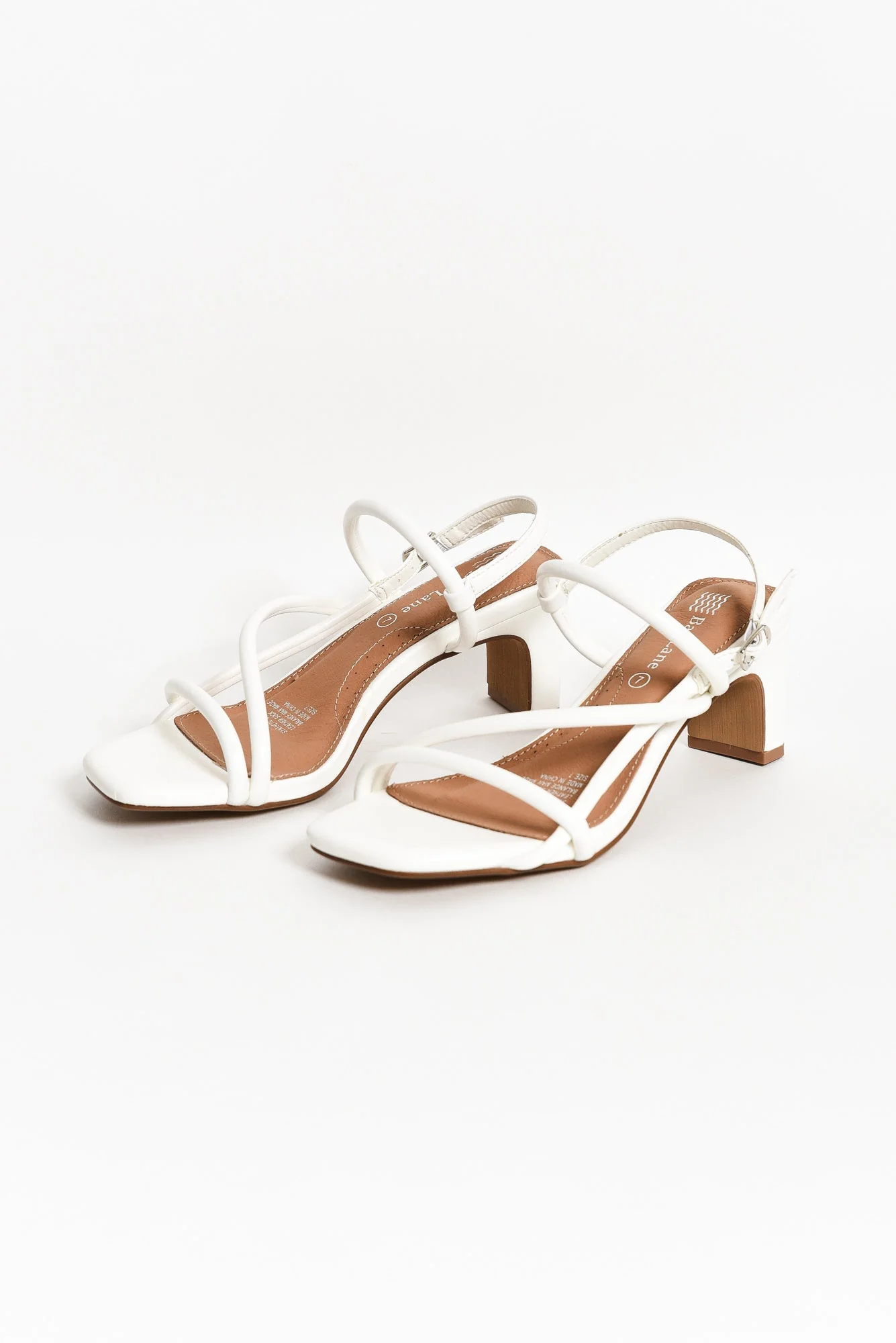 Krystal White Crossover Heel - Image 3