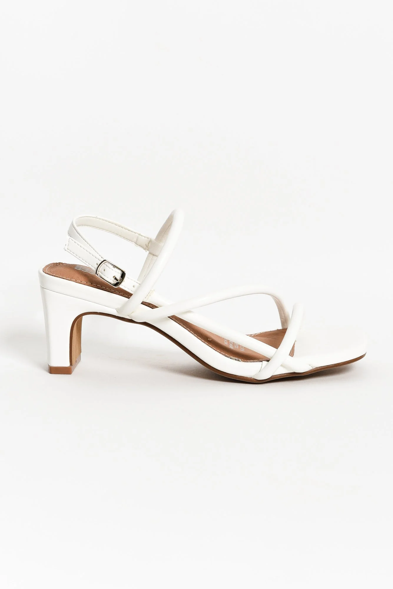 Krystal White Crossover Heel - Image 6
