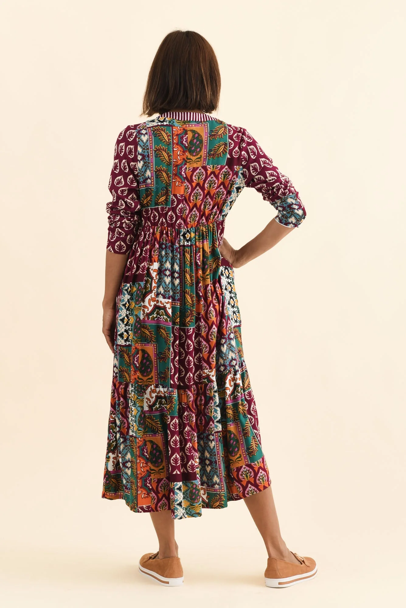 Lacala Purple Motif Button Dress - Image 4