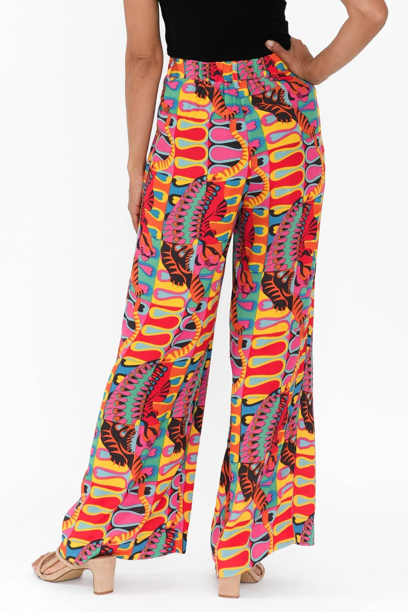 Lady Godiva Pink Abstract Pants - Image 5