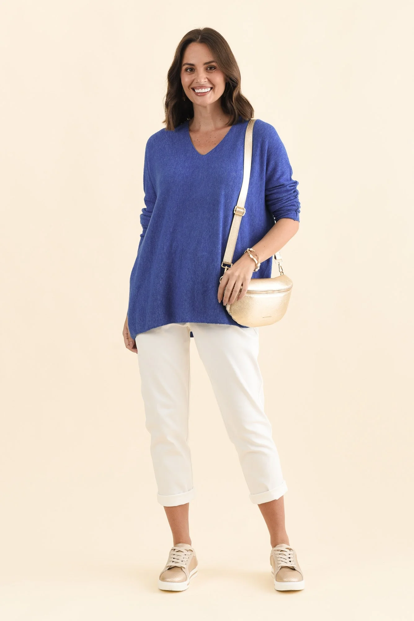 Lakin Blue Knit Sweater - Image 2