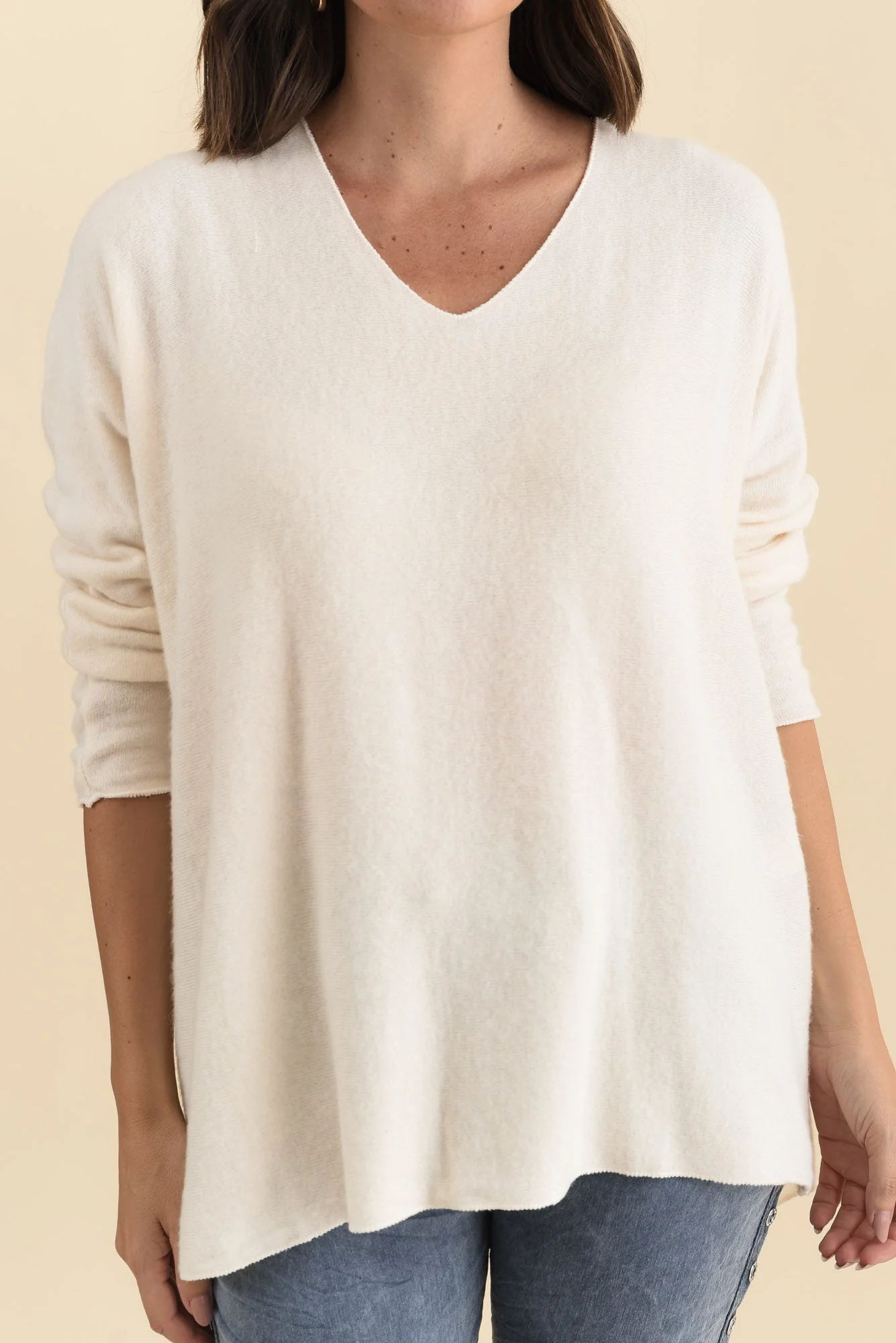 Lakin Cream Knit Sweater - Image 5