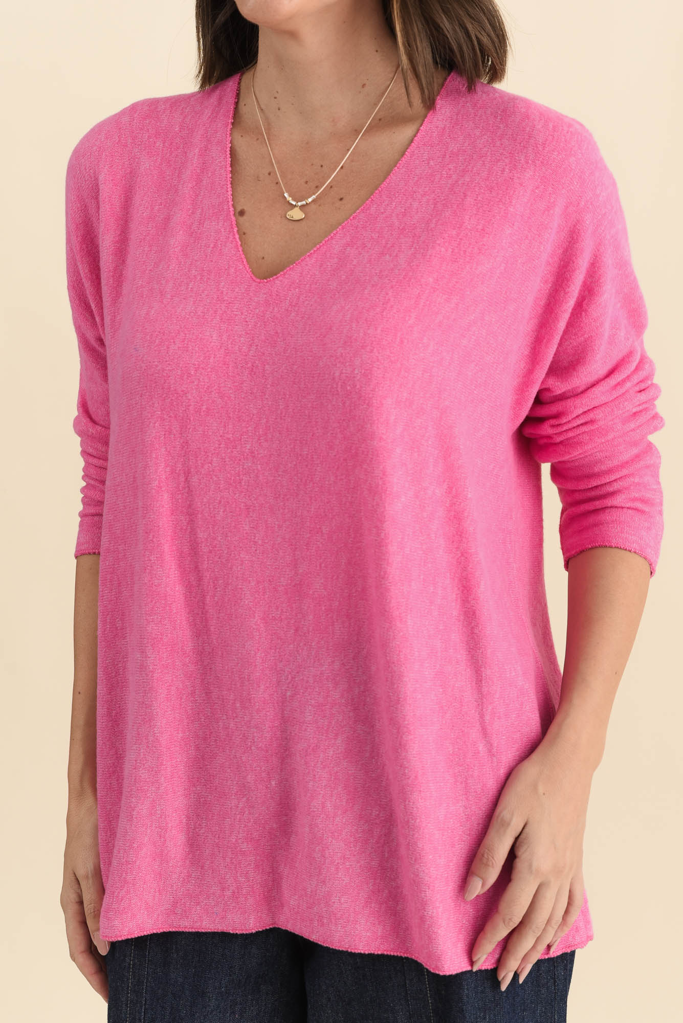 Lakin Pink Knit Sweater - Image 5