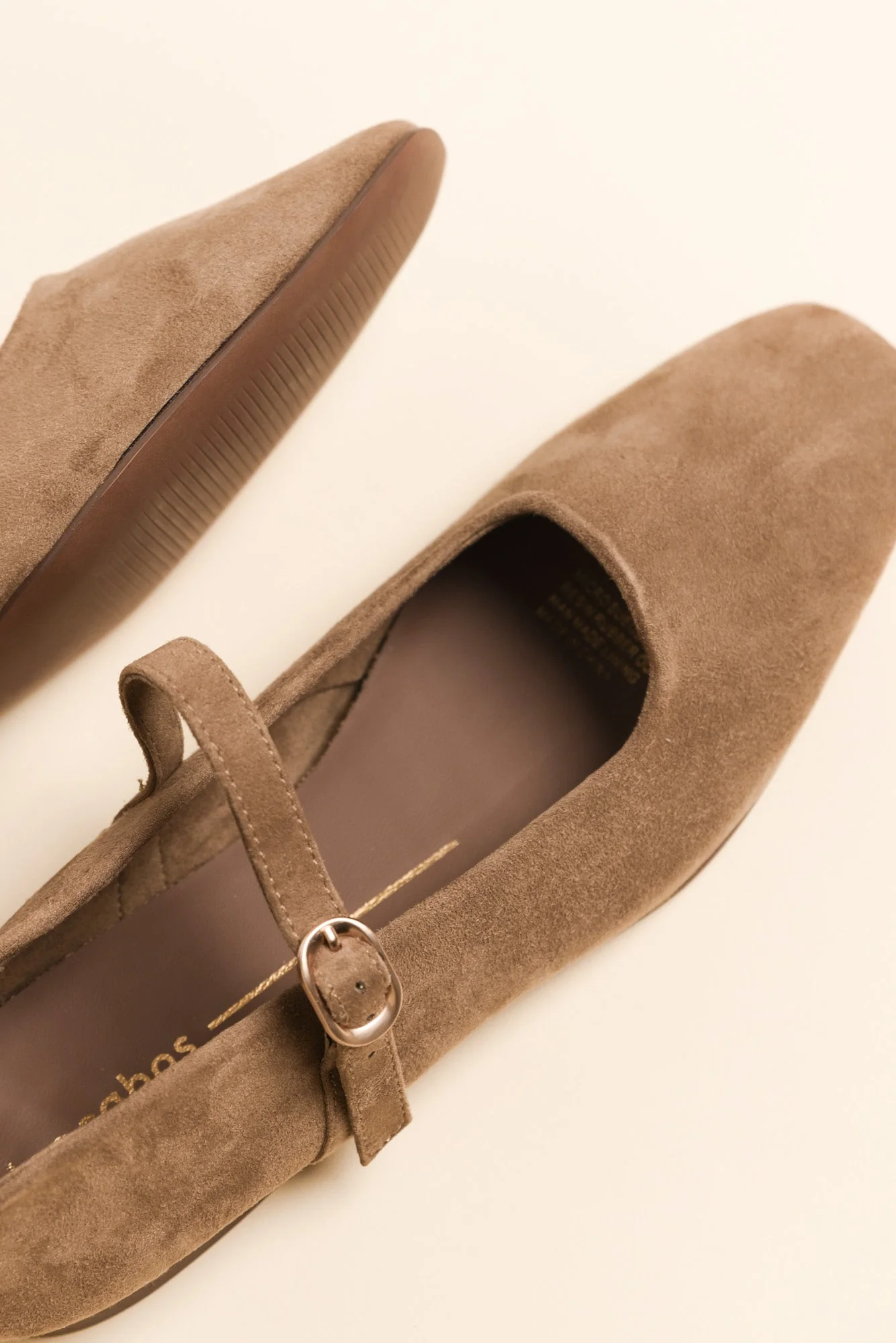 Landara Tan Suede Ballet Flat - Image 3