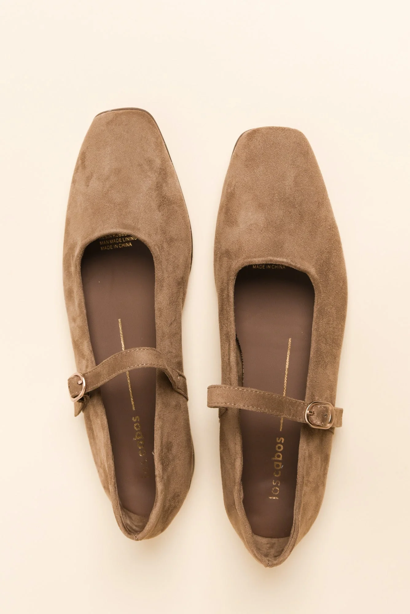 Landara Tan Suede Ballet Flat - Image 4