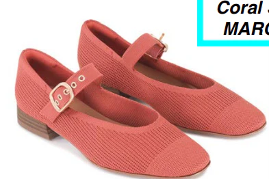 Lando Coral Buckle Ballet Flat - Image 5