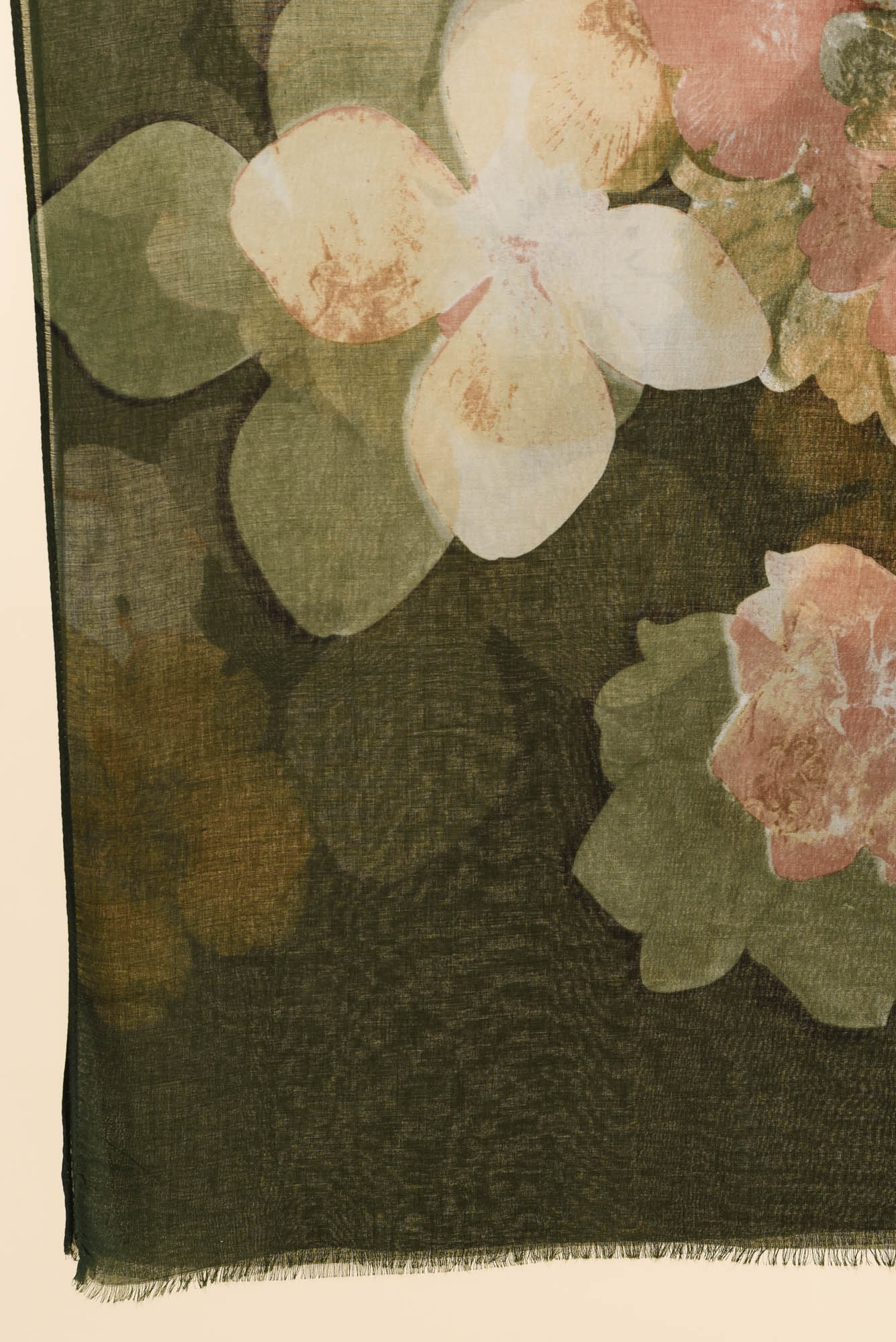 Landry Green Flower Scarf - Image 3