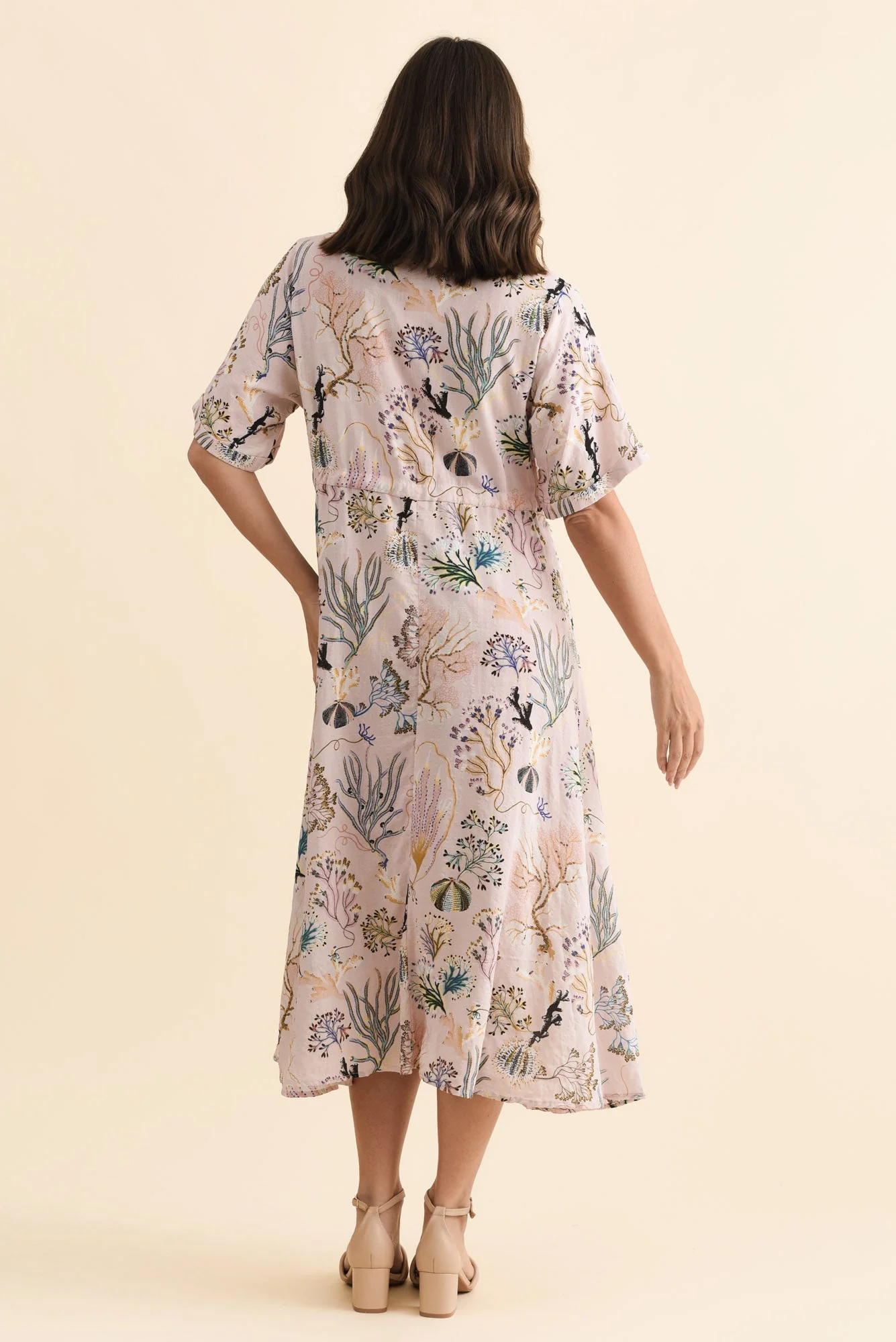 Leigh Pink Reef Tie Dress - Image 4