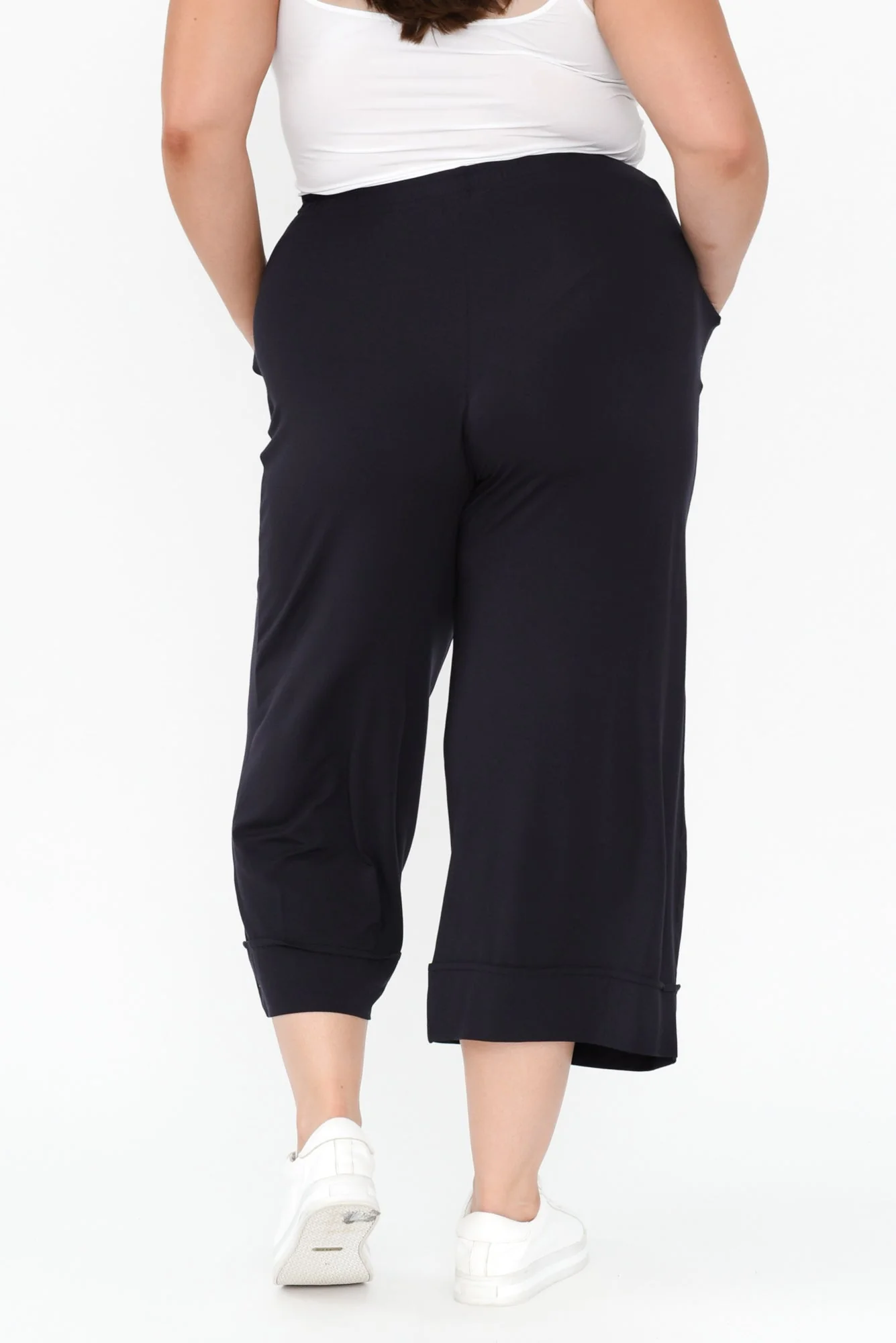 Lena Navy Micro Modal Resort Pants - Image 14