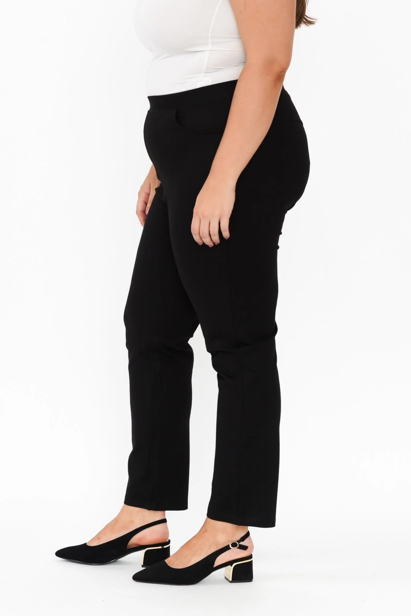 Leona Black Ponte Pants - Image 10