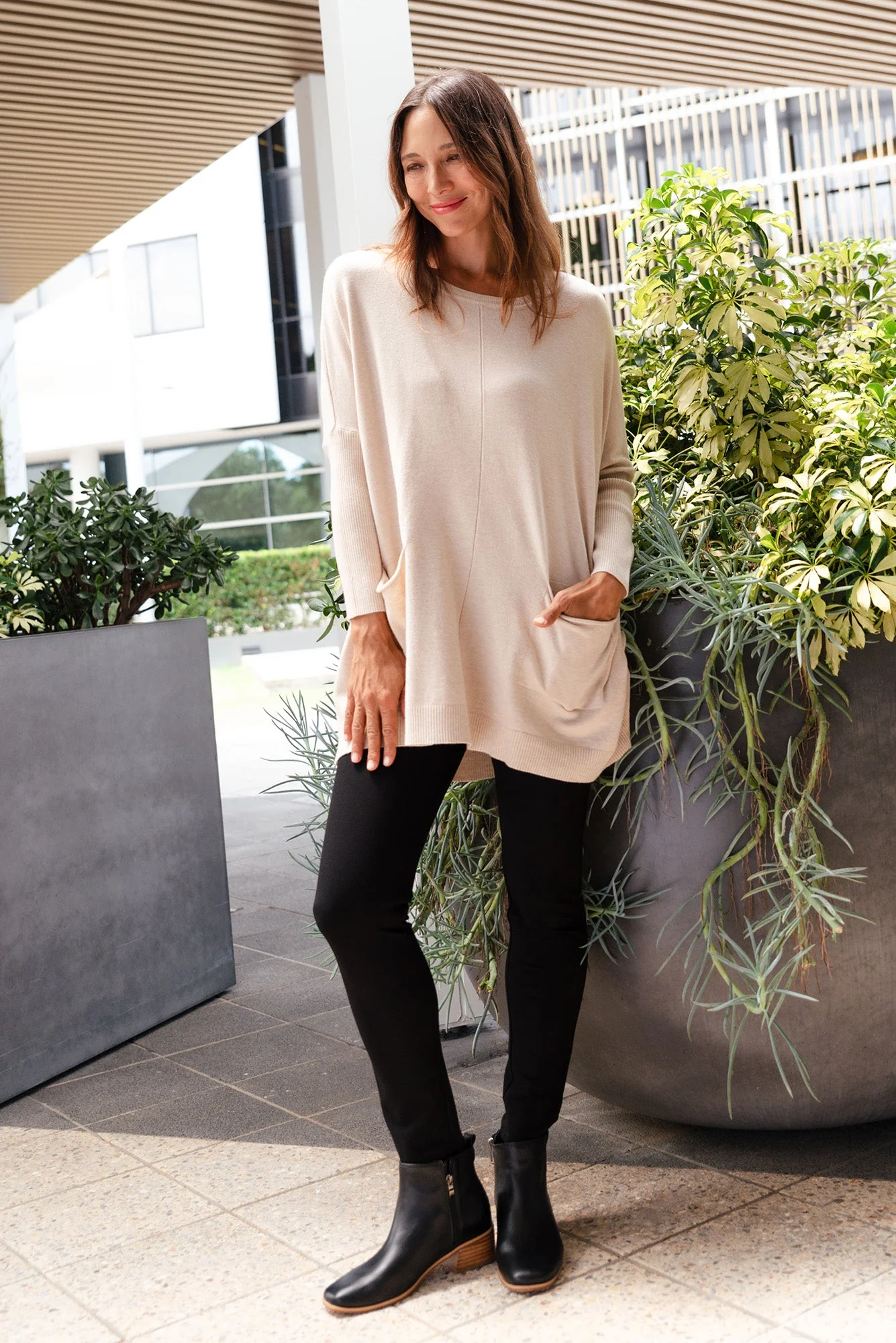 Leona Black Ponte Pants - Image 2