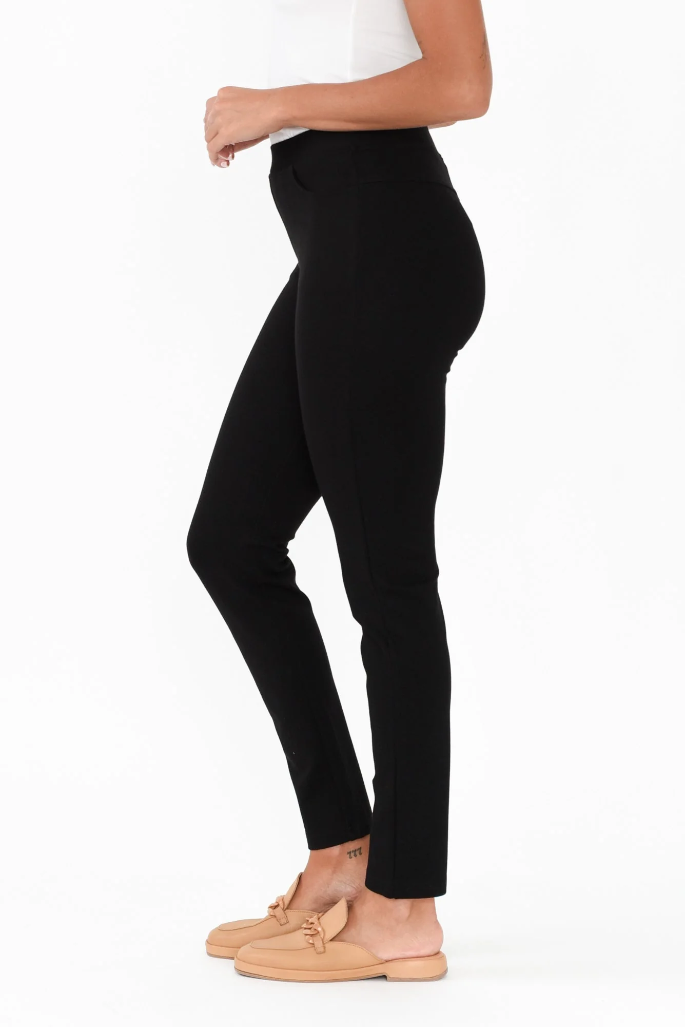 Leona Black Ponte Pants - Image 4