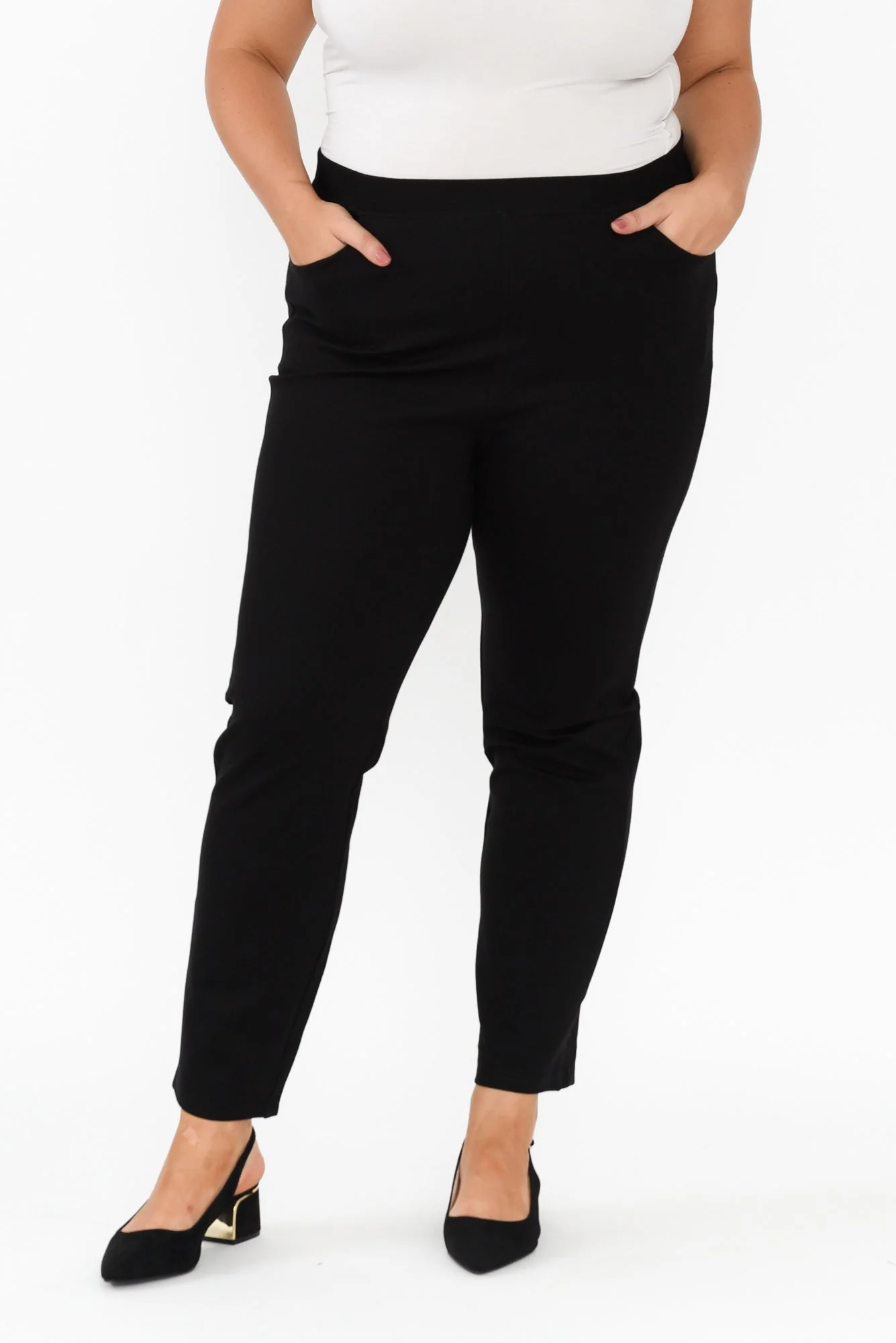 Leona Black Ponte Pants - Image 7